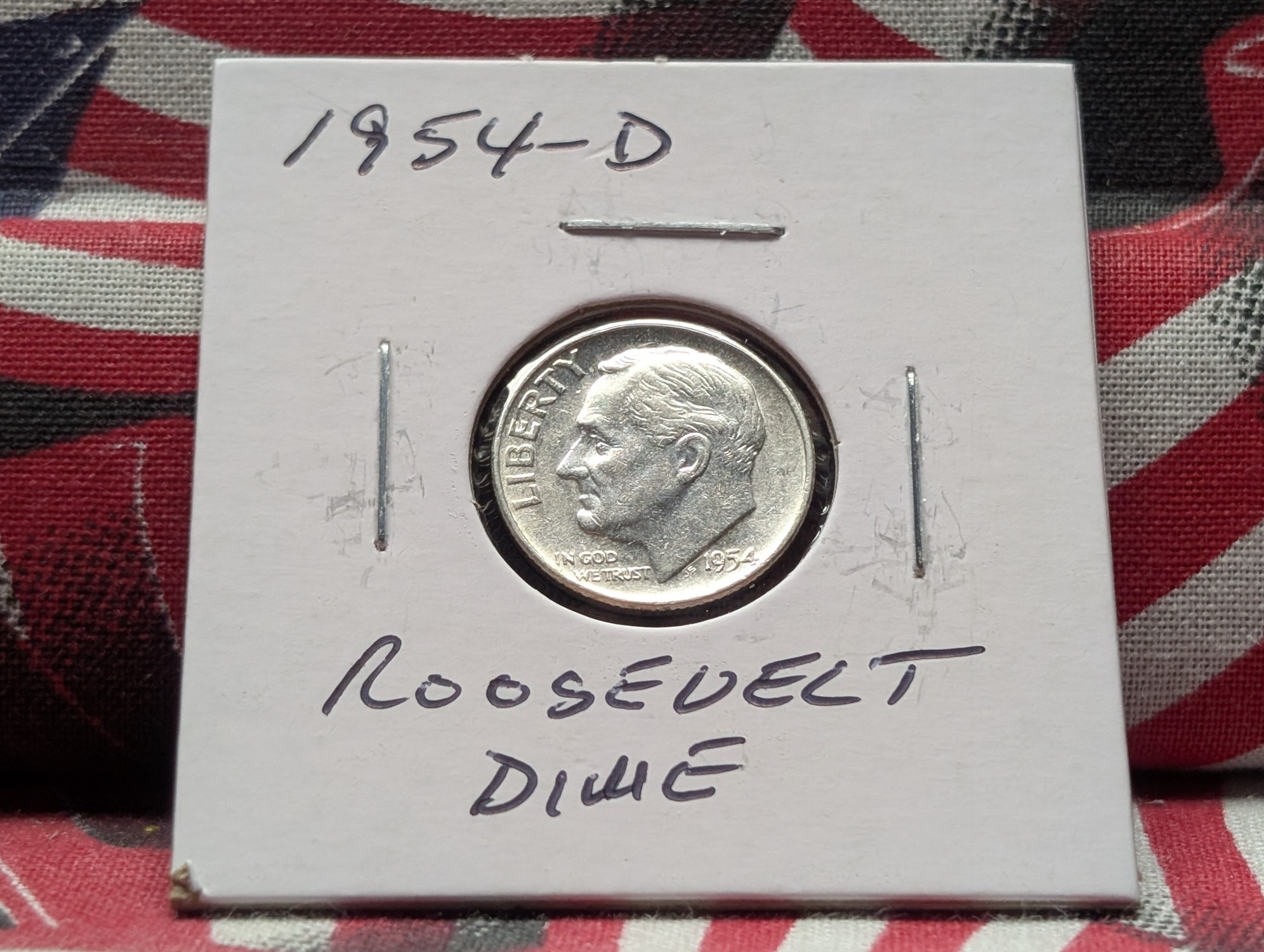1954-D Roosevelt 90% Silver Dime