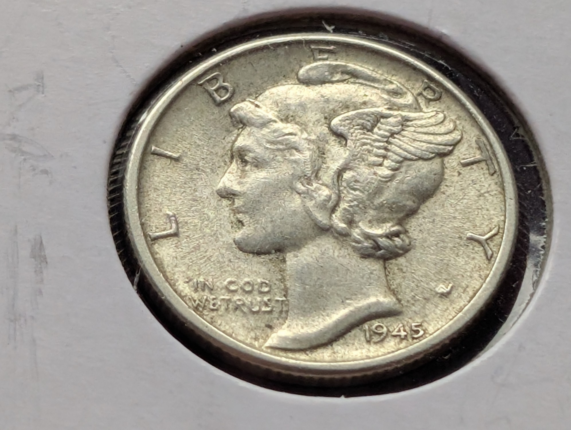 1945-D Mercury 90% Silver Dime