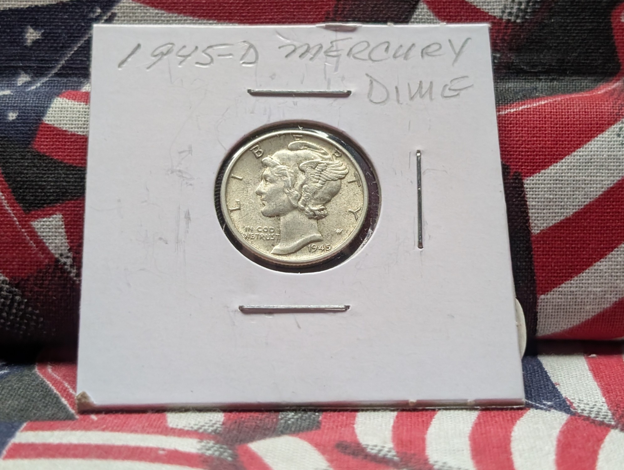 1945-D Mercury 90% Silver Dime