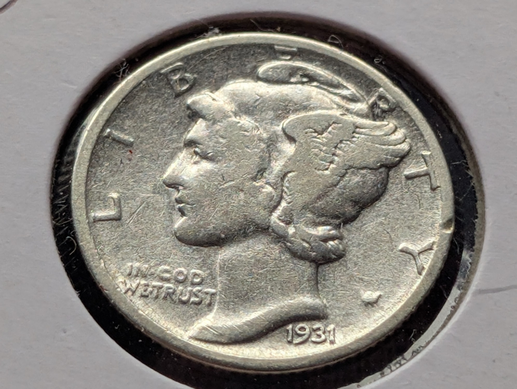 1931-D Mercury 90% Silver Dime