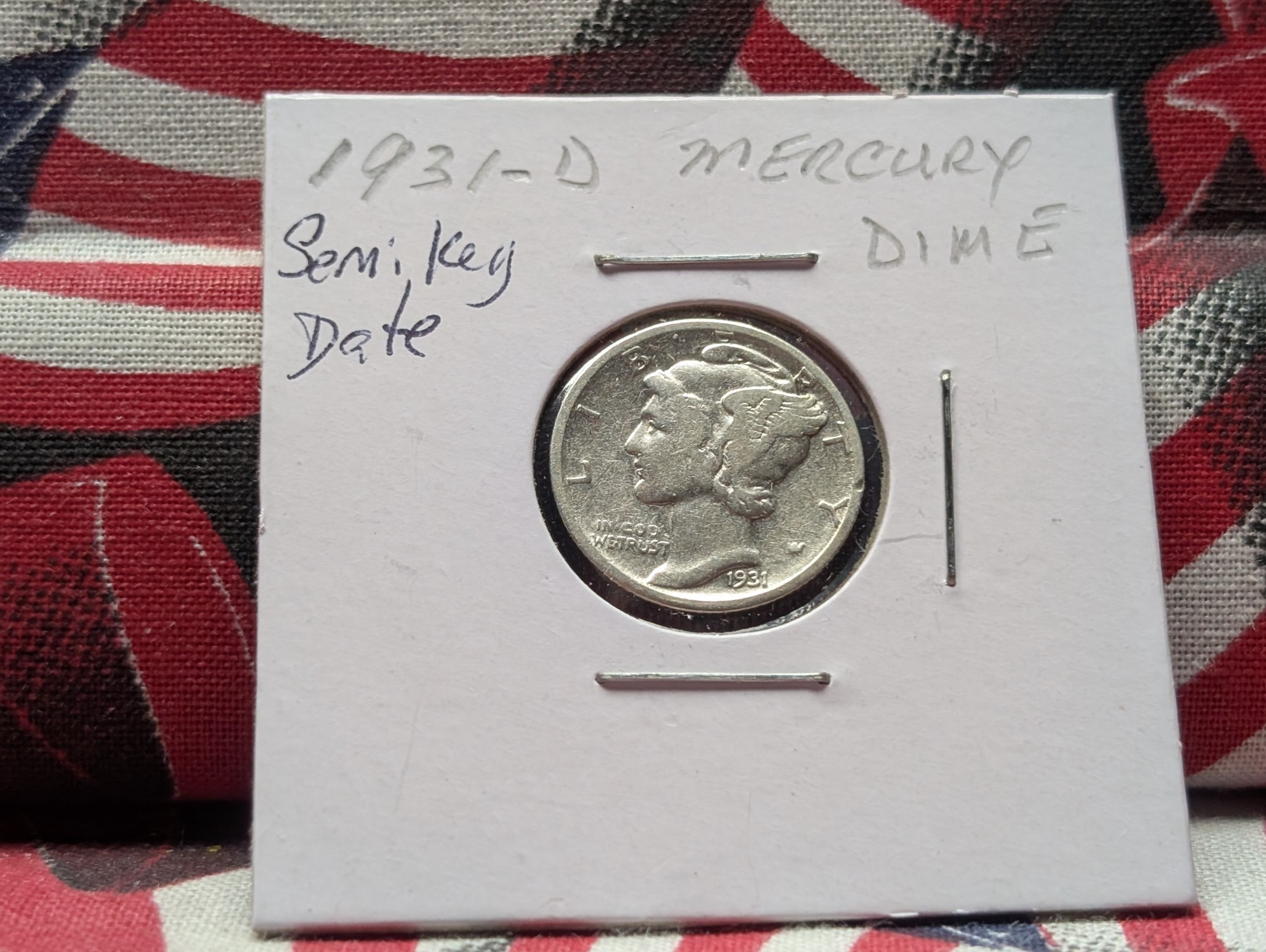 1931-D Mercury 90% Silver Dime