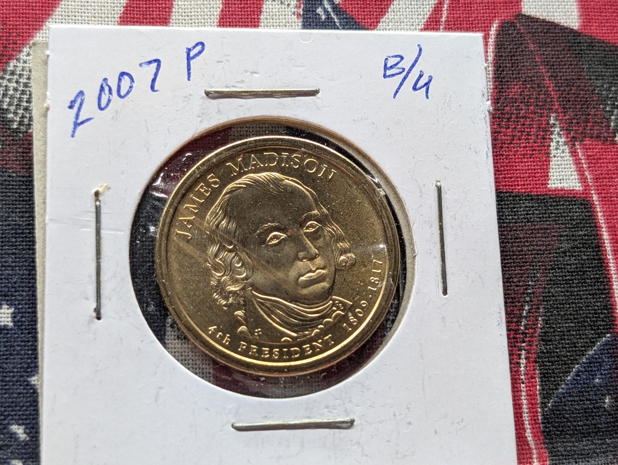 2007-P James Madison Presidential Dollar