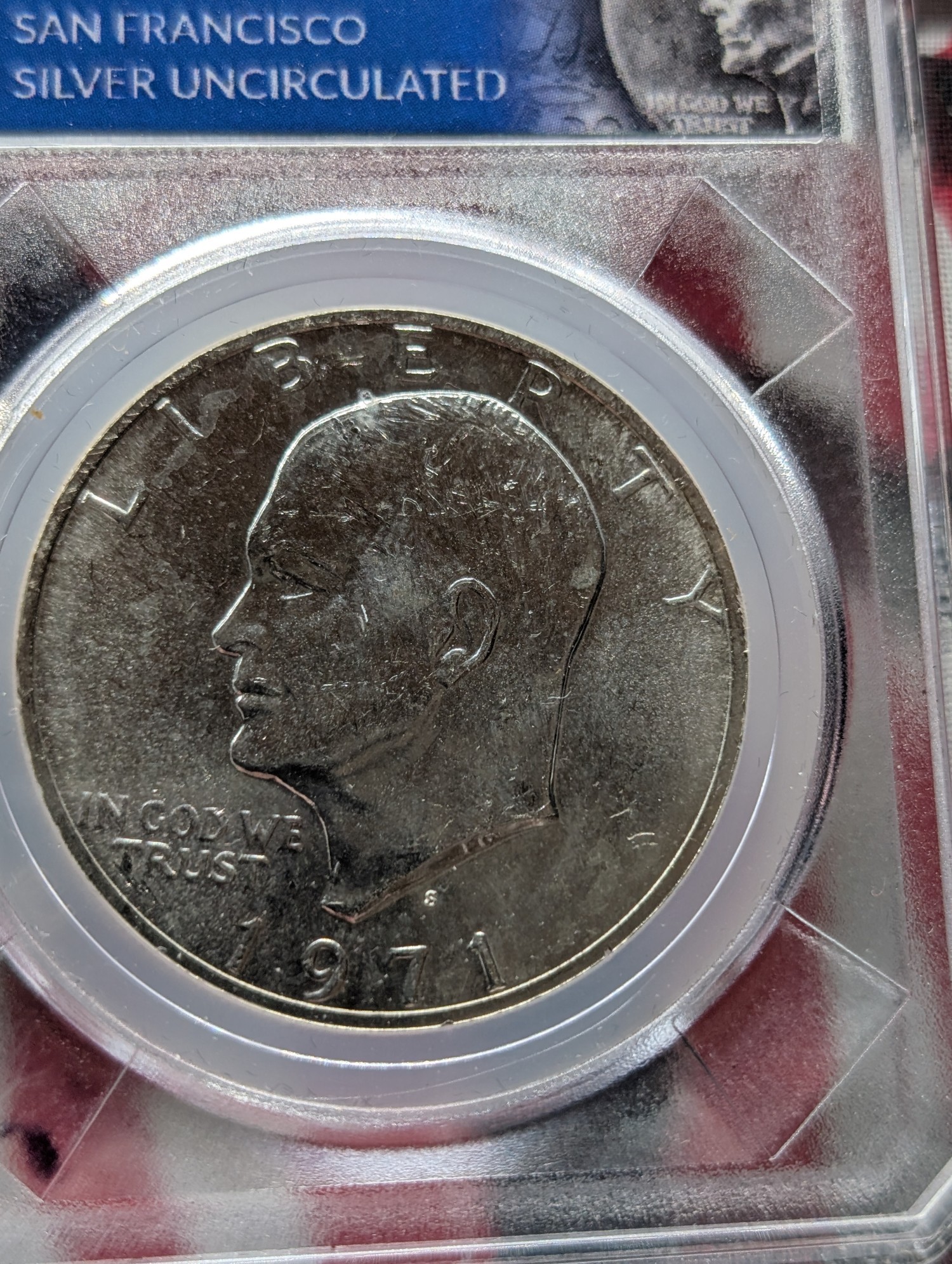 1971-S Eisenhower 40% Silver Half Dollar - UNC.
