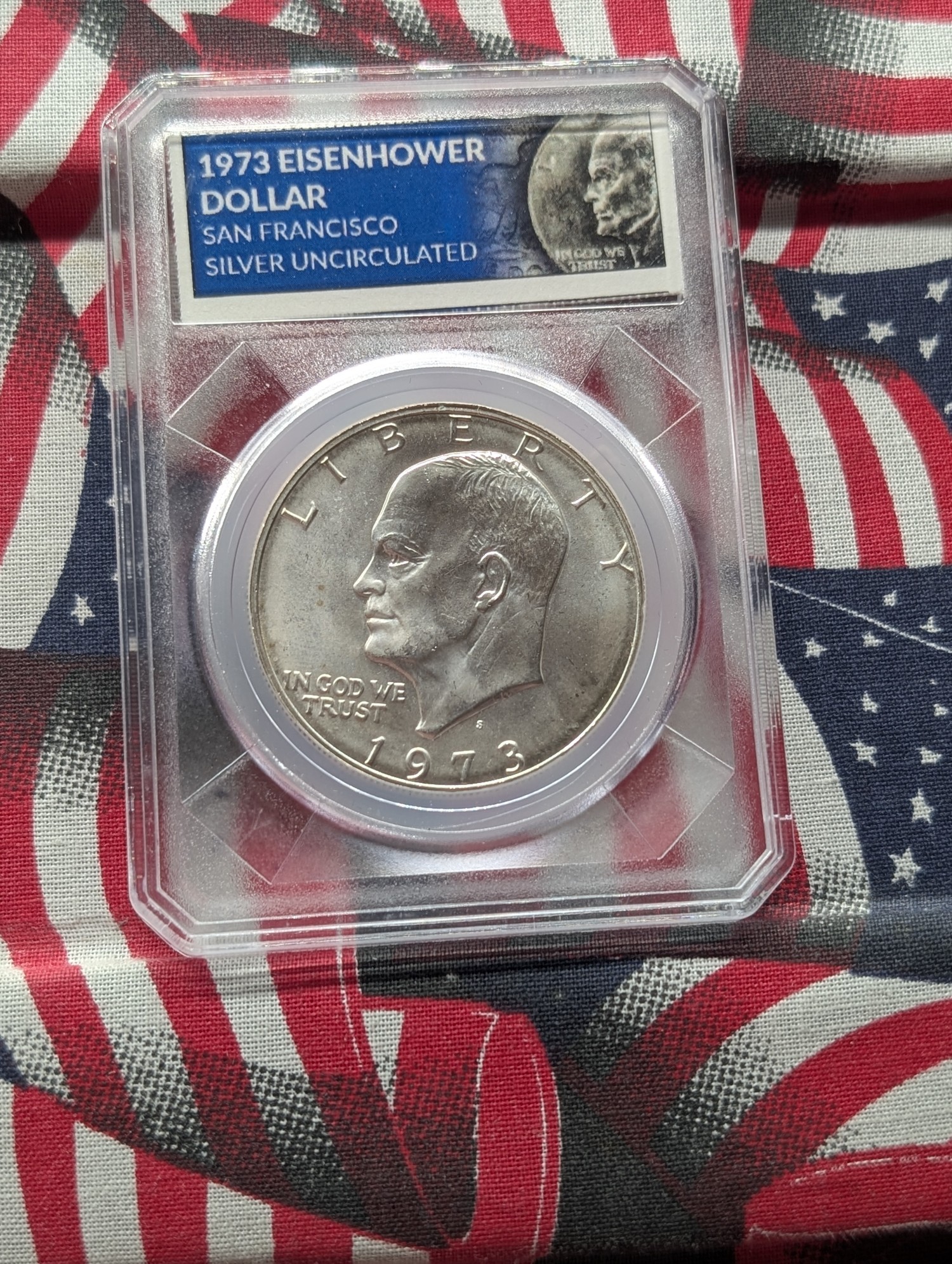 1973-S Eisenhower 40% Silver Half Dollar - UNC.