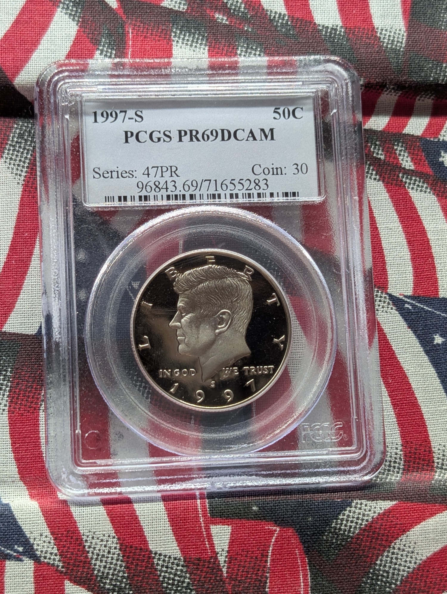 1997-S Kennedy Half Dollar PCGS PR69DCAM
