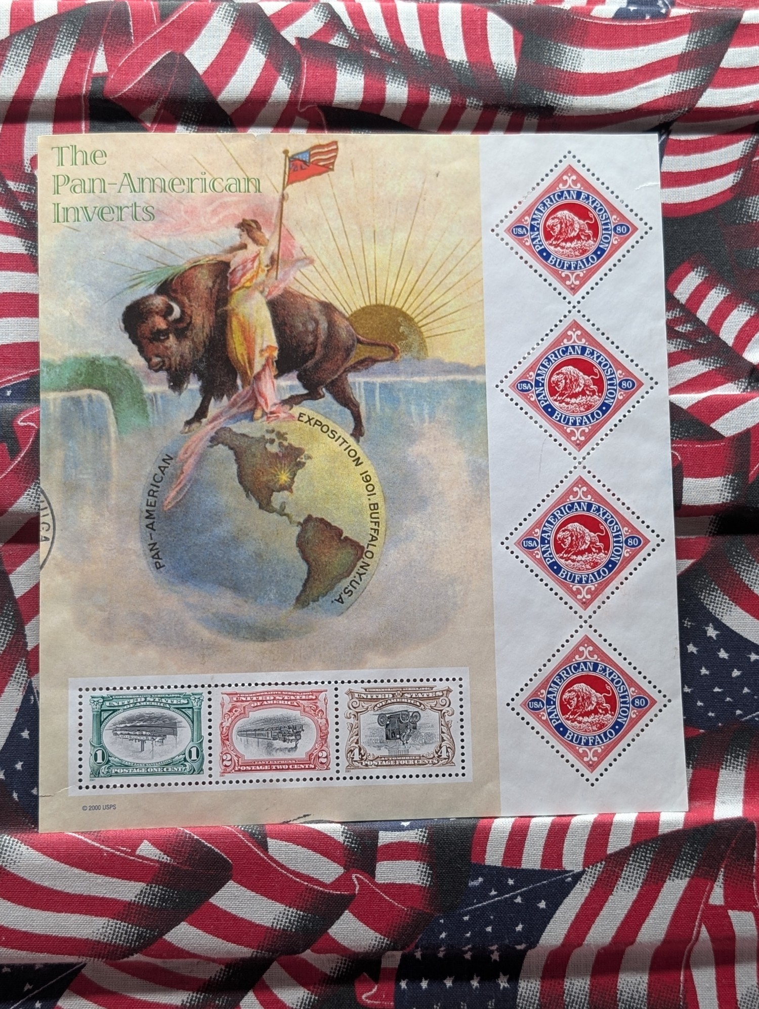 2000 The Pan-American Inverts Sheet Of Stamps, Mint, Original Gum, Never Hinged