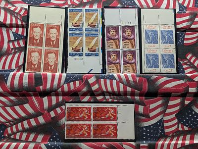 (5) Assorted U.S. Plate Blocks, All Mint, Original Gum, Never Hinged Condition PLEASE NOTE Some 