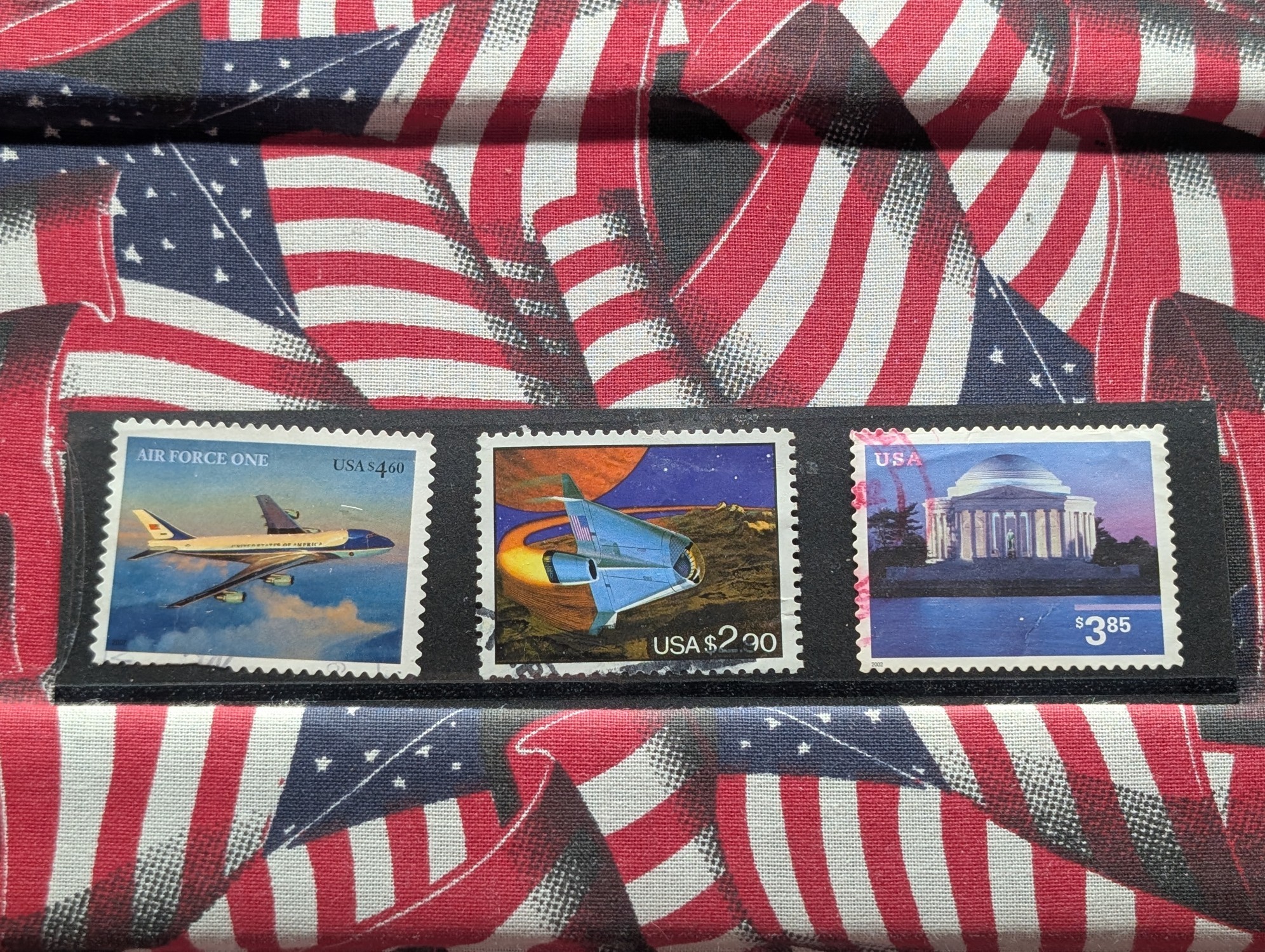 (3) Assorted Express Mail Stamps, All Mint