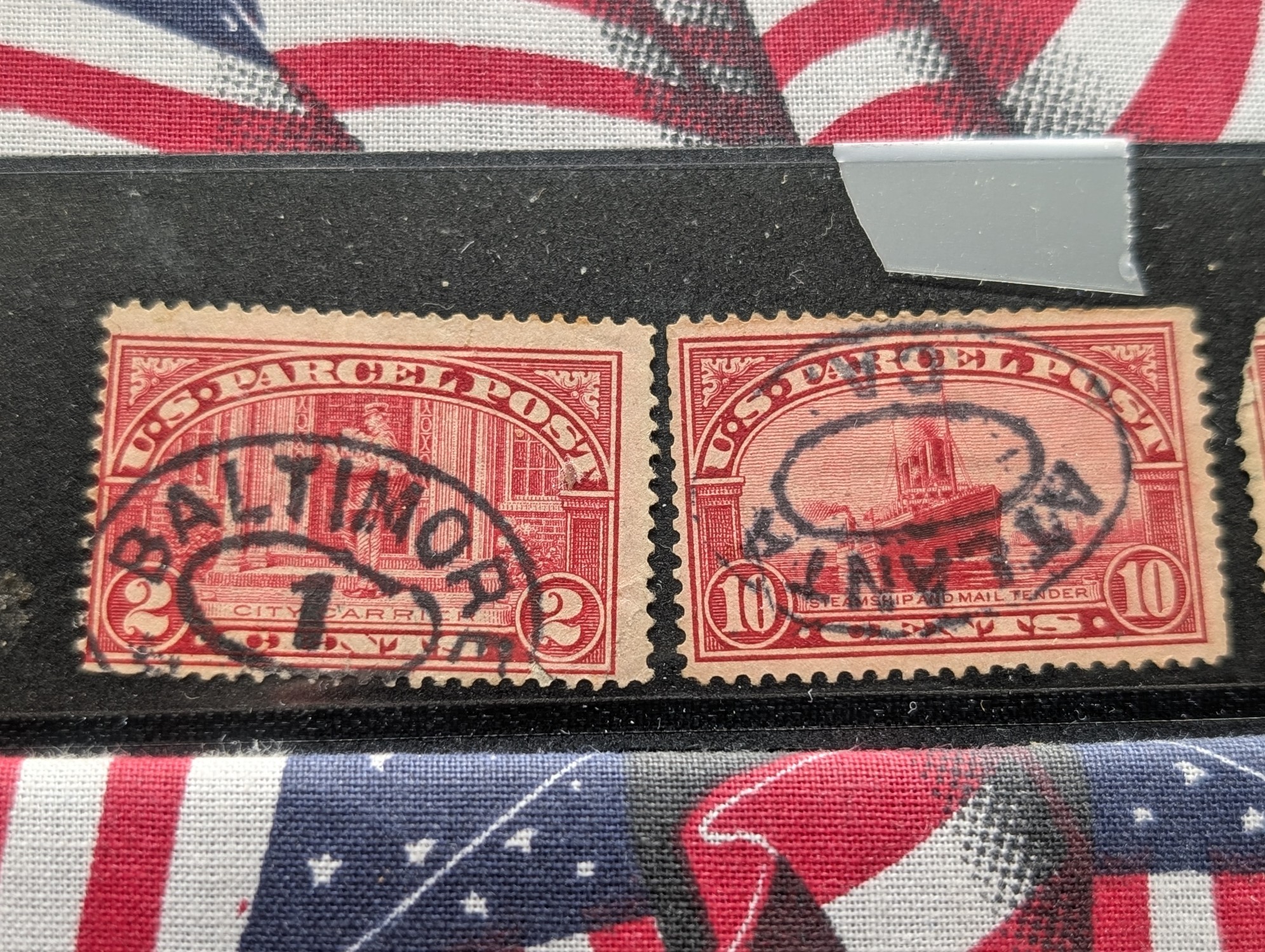 (3) Assorted U.S. Parcel Post Stamps, Used