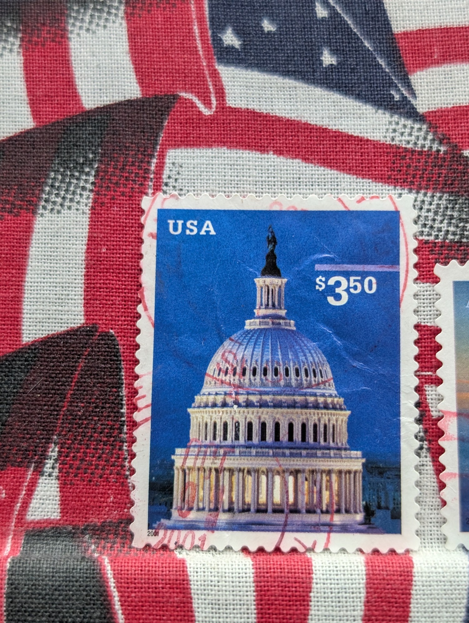 (3) Assorted Express Mail U.S. Stamps