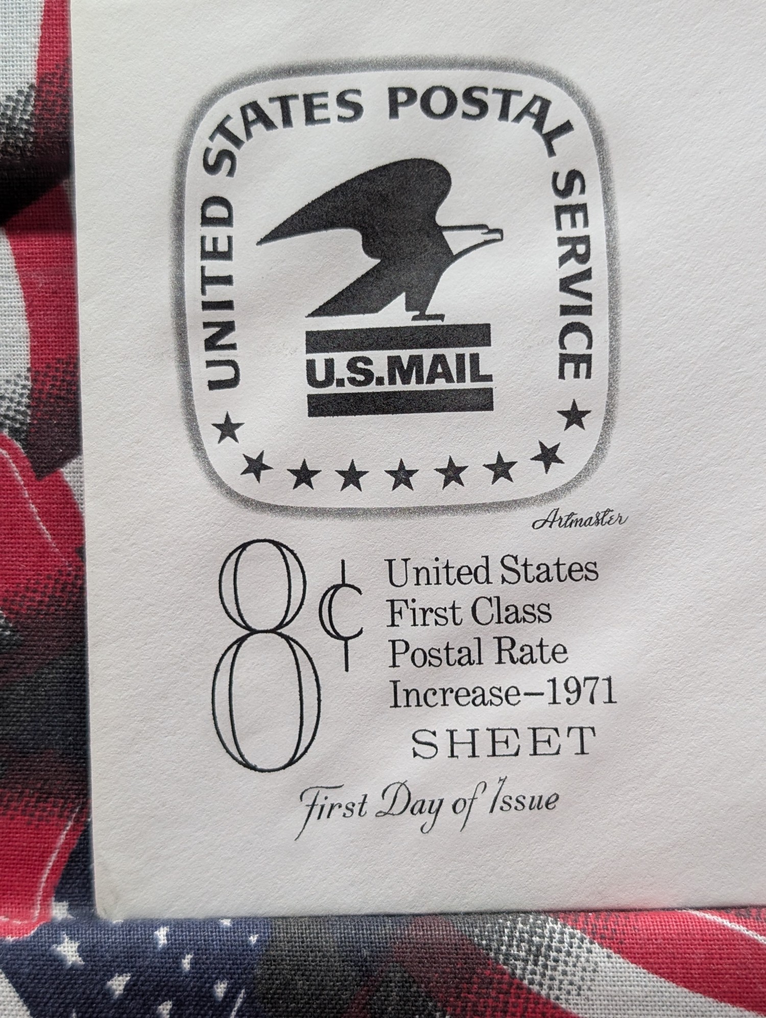 1971 Postal Service Four Block First Day Cachet