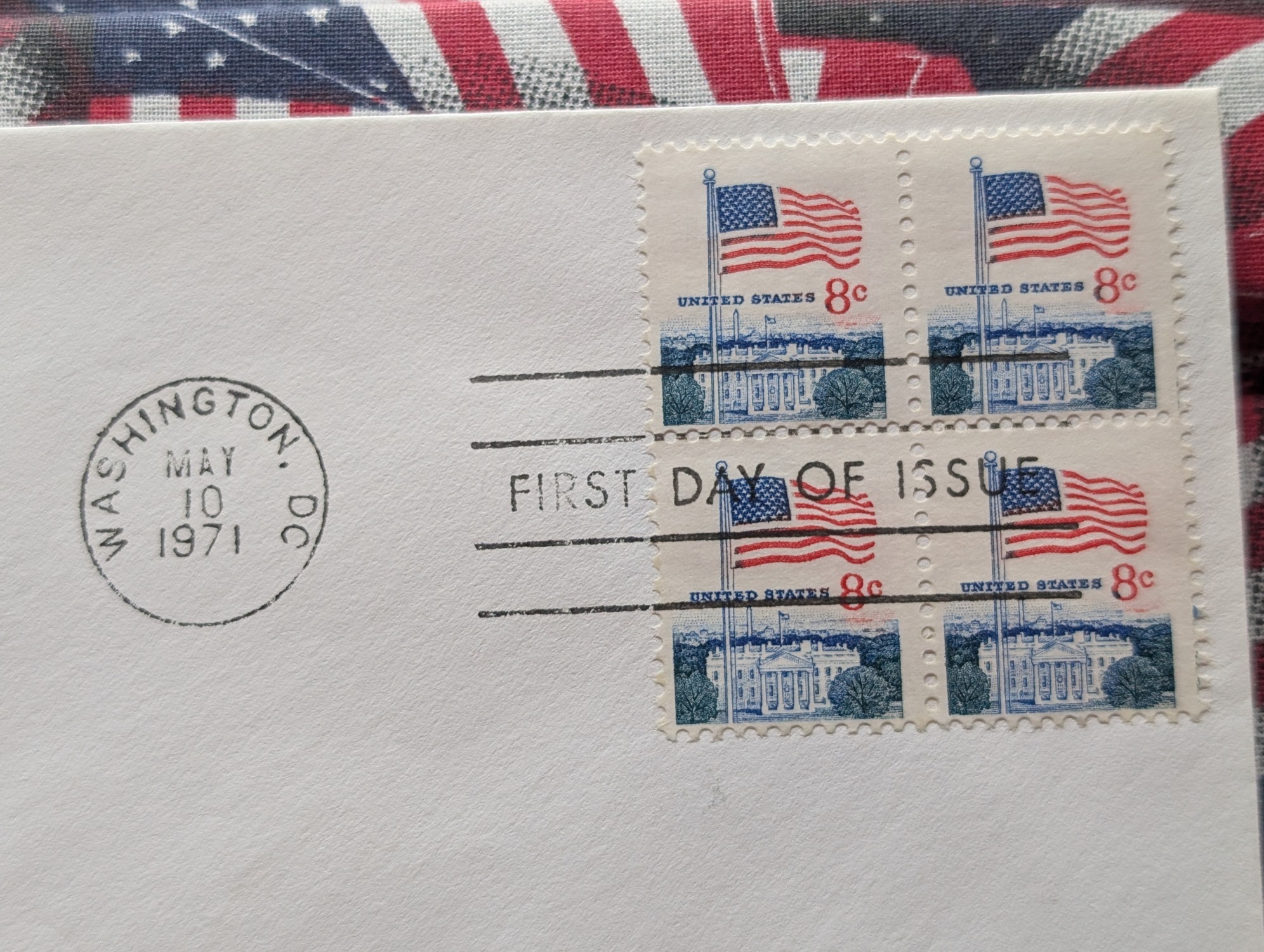 1971 Postal Service Four Block First Day Cachet