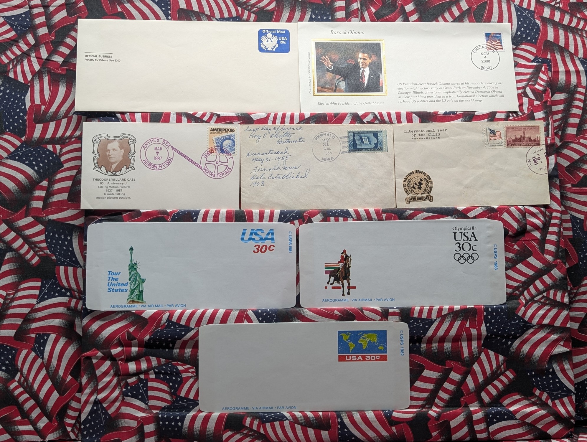 (8) Assorted U.S. Envelopes
