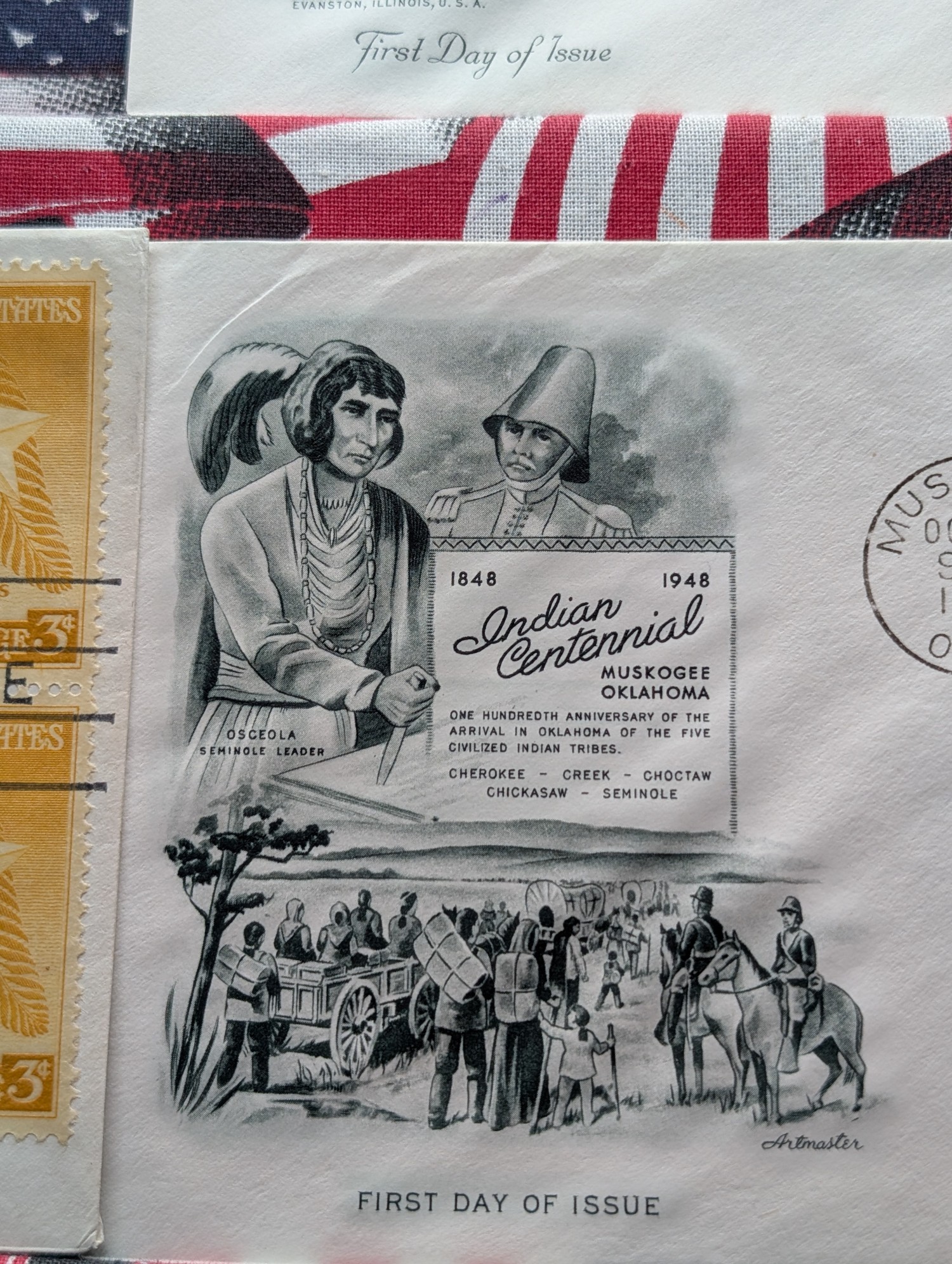 (10) Assorted U.S. Four Block First Day Issue Covers