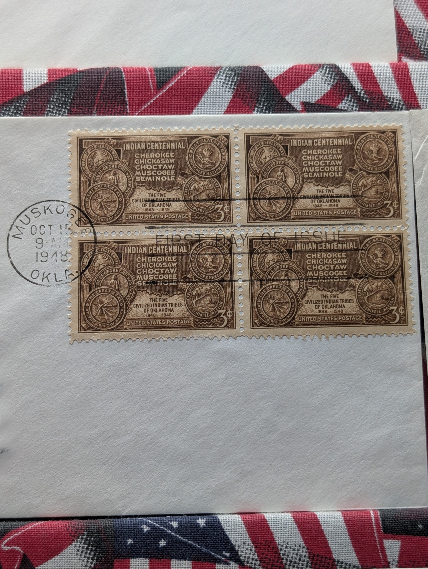 (10) Assorted U.S. Four Block First Day Issue Covers