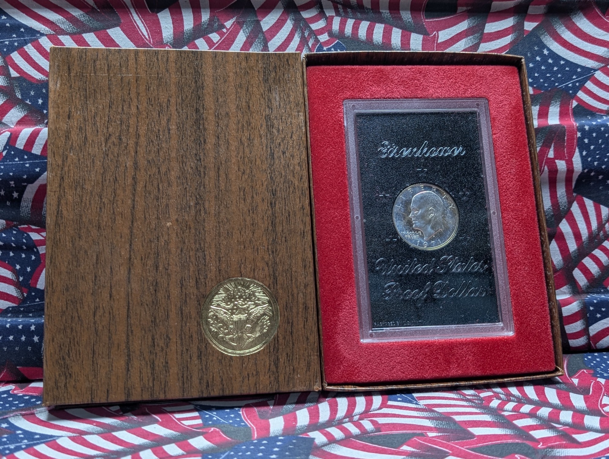 1971-S Eisenhower Proof 40% Silver Dollar In OGP