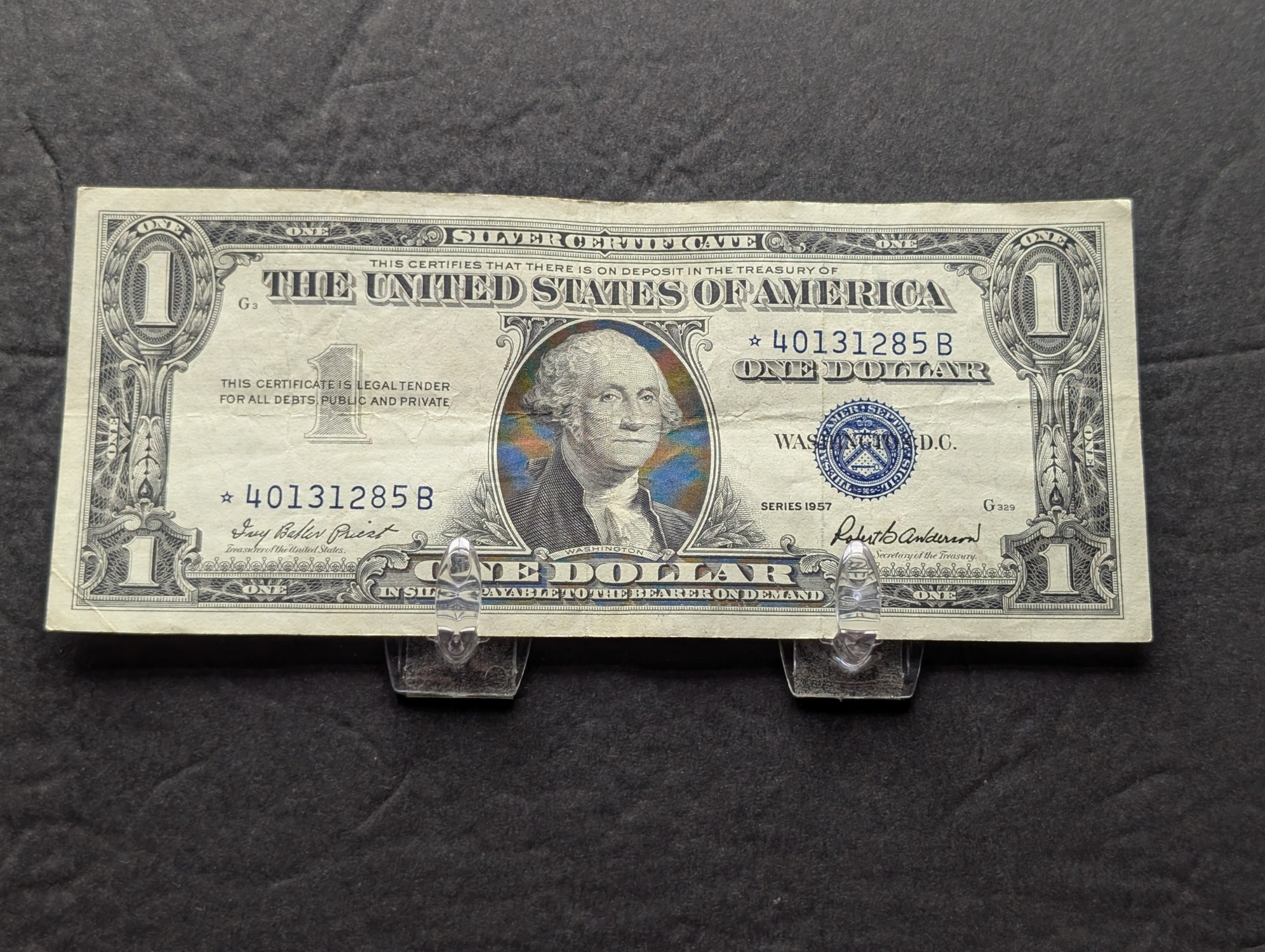 (3) 1957 Series U.S. $1 Silver Certificate Star Notes