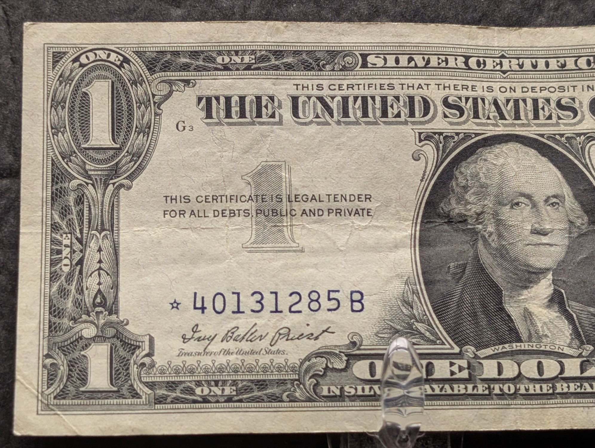 (3) 1957 Series U.S. $1 Silver Certificate Star Notes