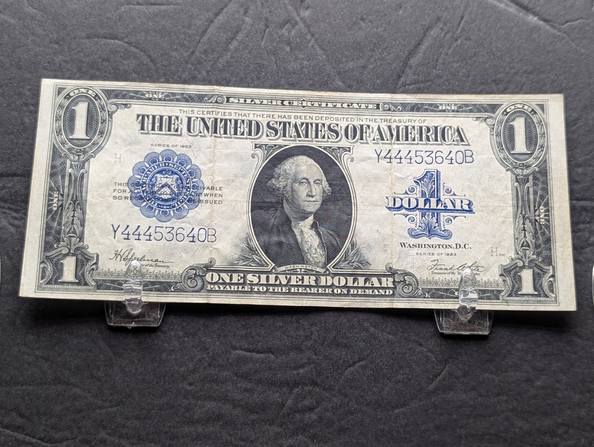 1923 Series U.S. $1 Horse Blanket Silver Certificate