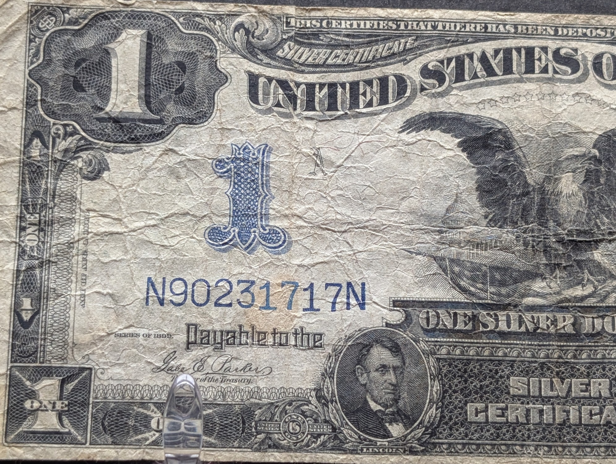 1899 Series U.S. Black Eagle $1 Silver Certificate