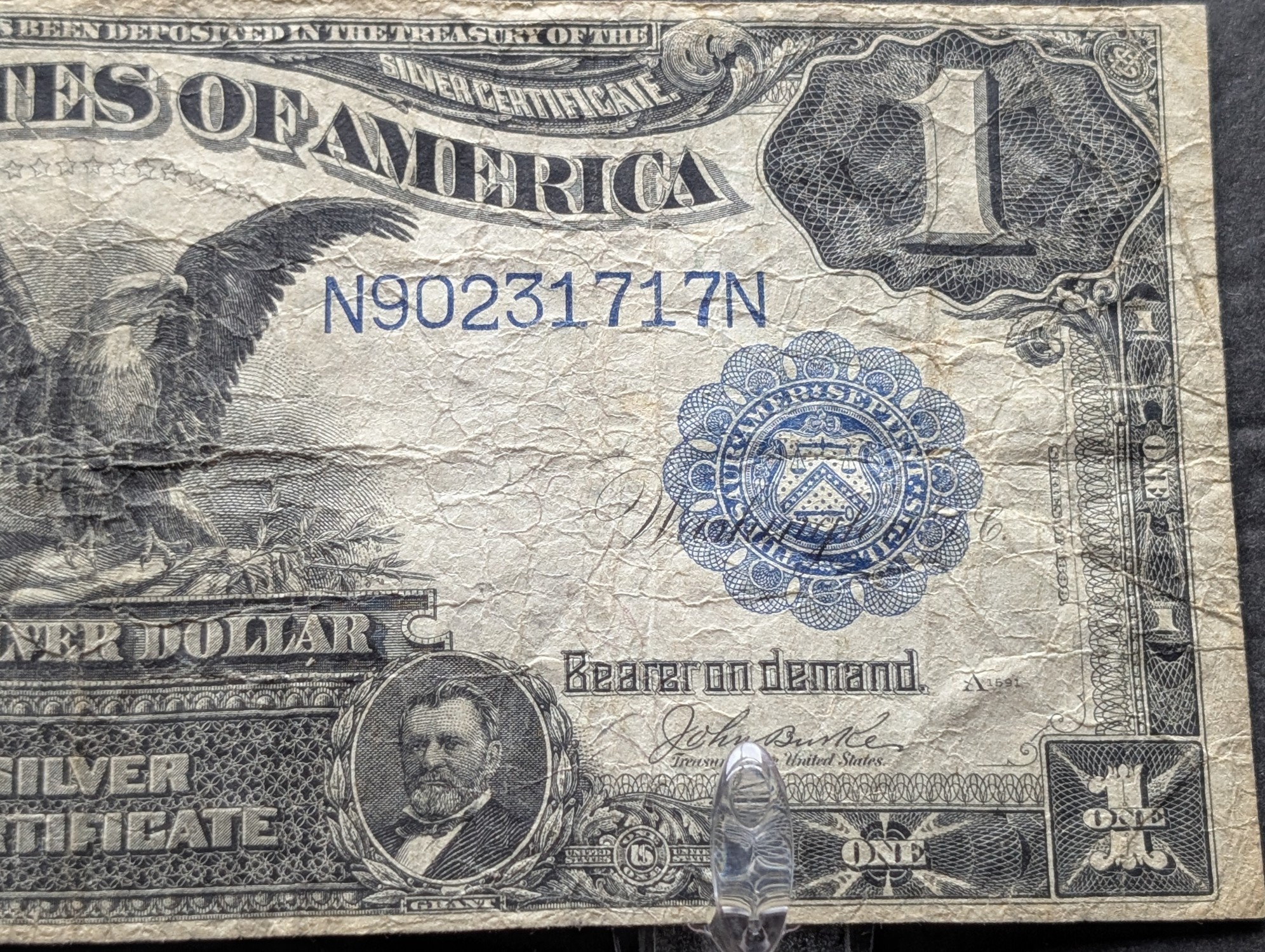 1899 Series U.S. Black Eagle $1 Silver Certificate