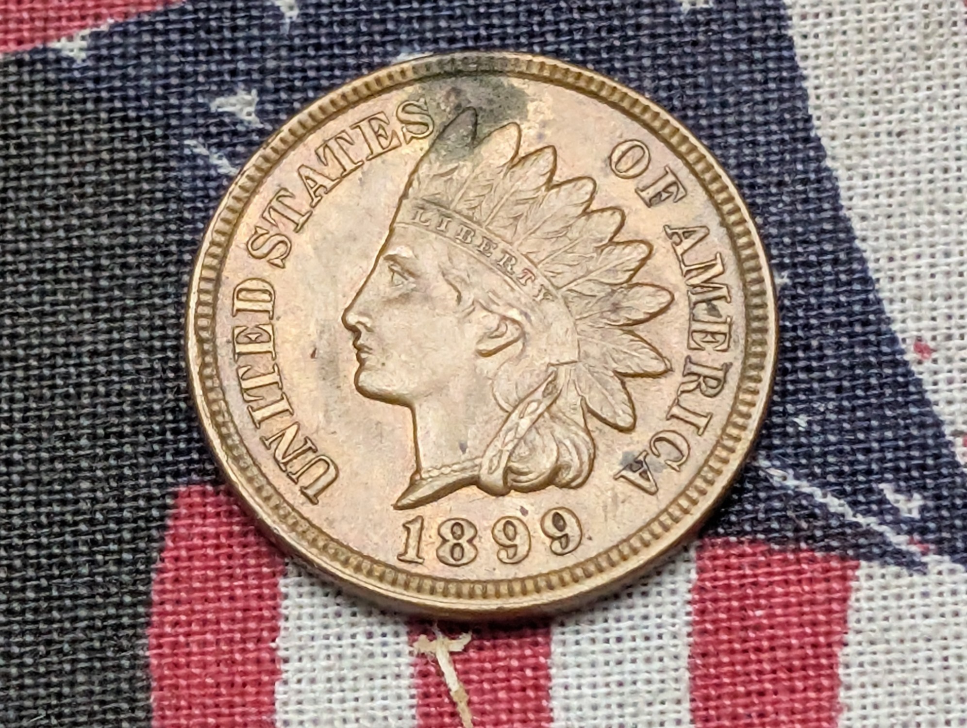 1899 Indian Head Cent - AU+