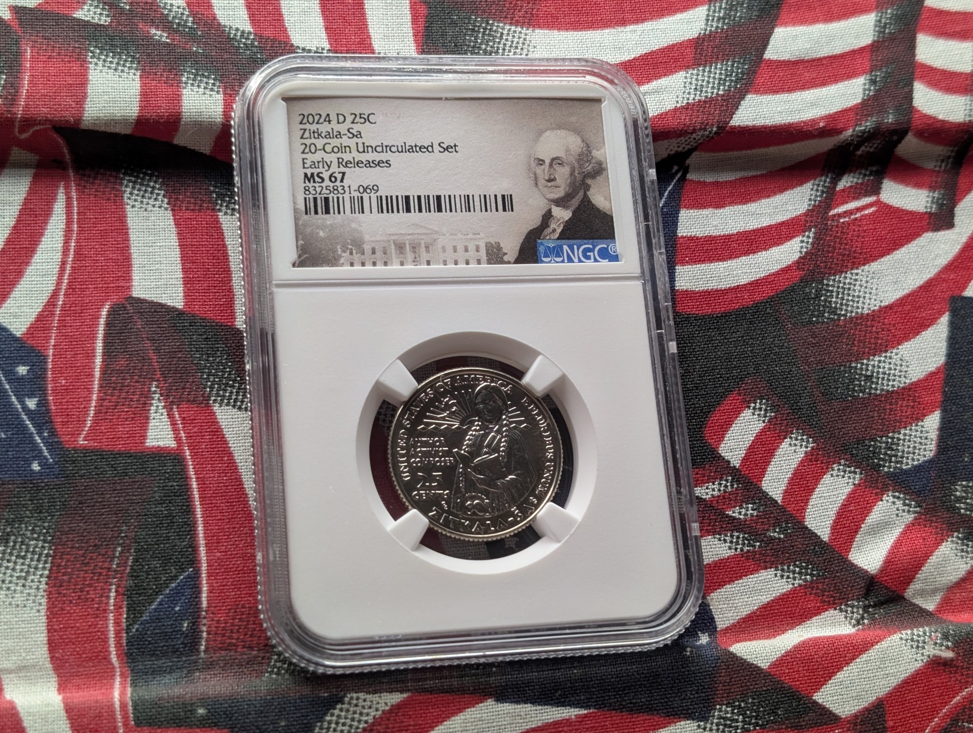 2024-D Zitkala-Sa Quarter NGC MS67 - Early Releases