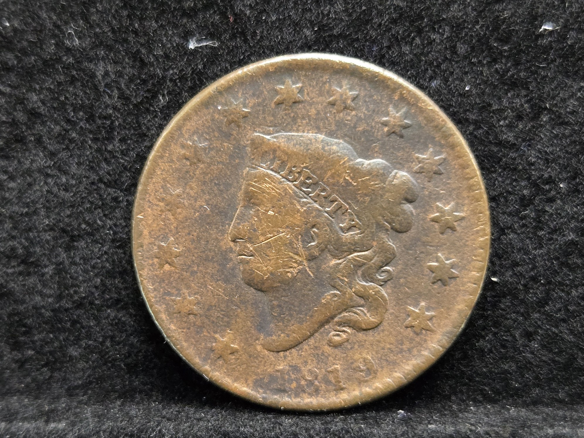 1819 Coronet Head Large Cent