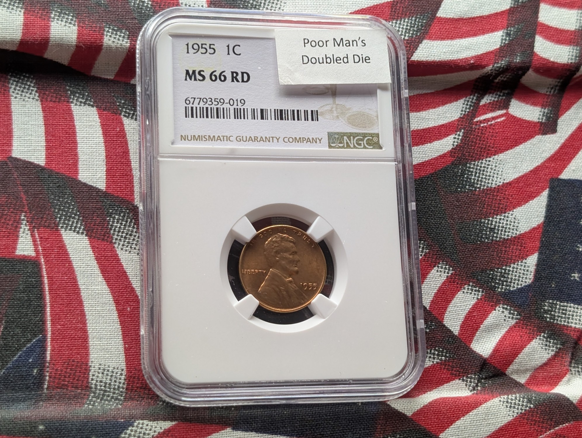 1955 Lincoln Wheat Cent NGC MS66 RD - Poor Man's Doubled Die (Finale 5 Sellers Opinion)