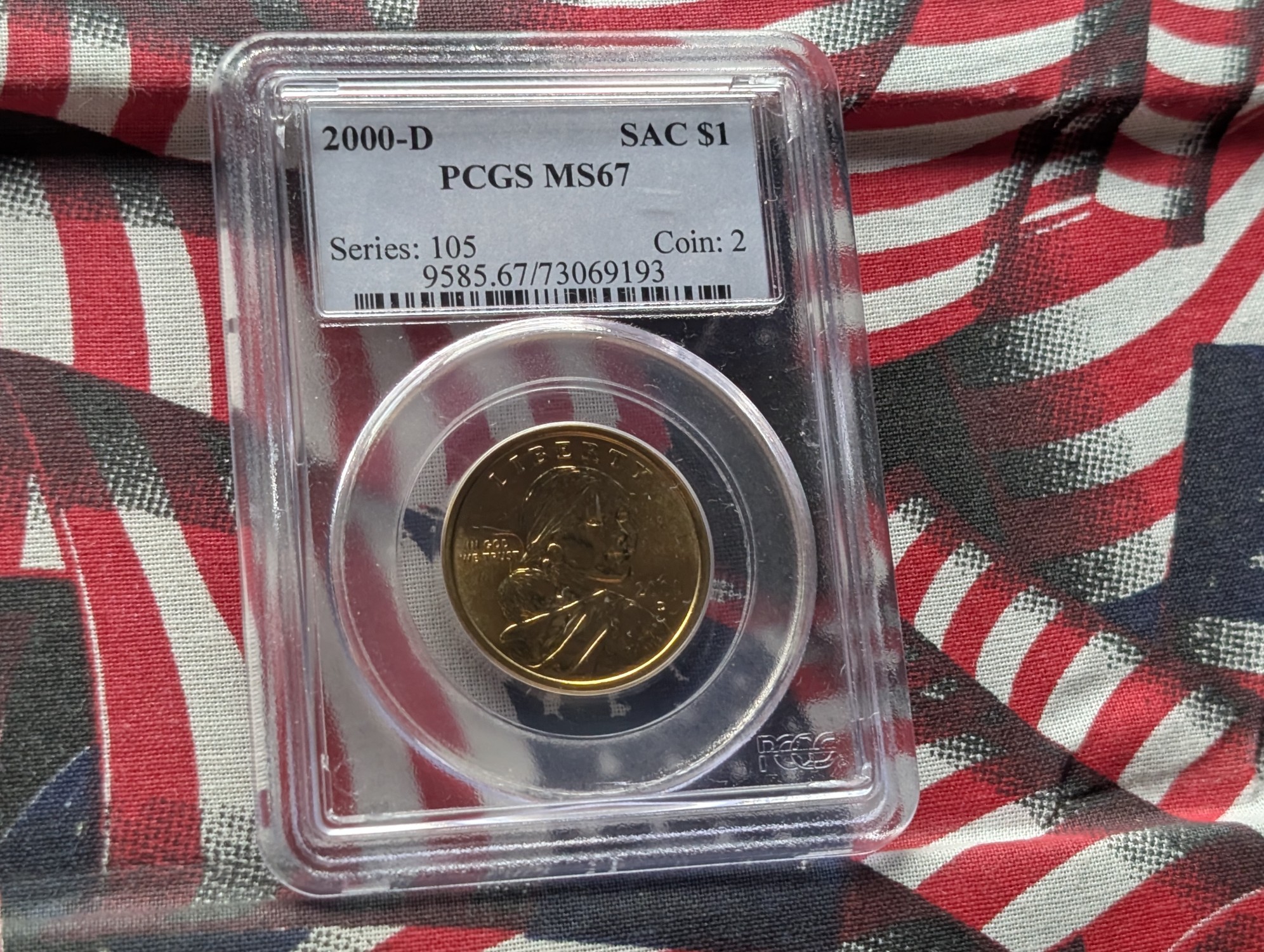 2000-D Sacagawea Dollar PCGS MS67