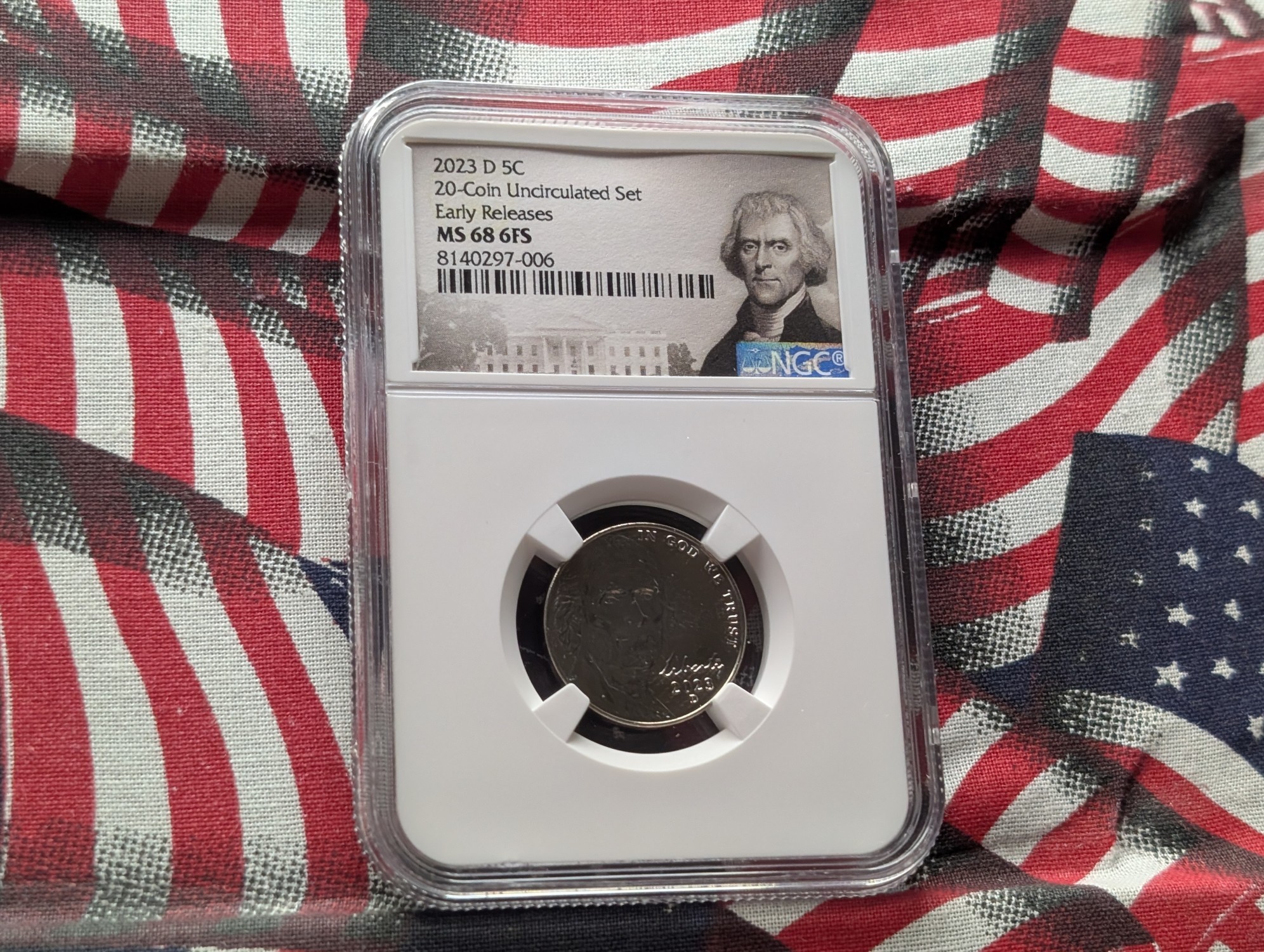 2023-D Jefferson Nickel NGC MS68 6FS - Early Release