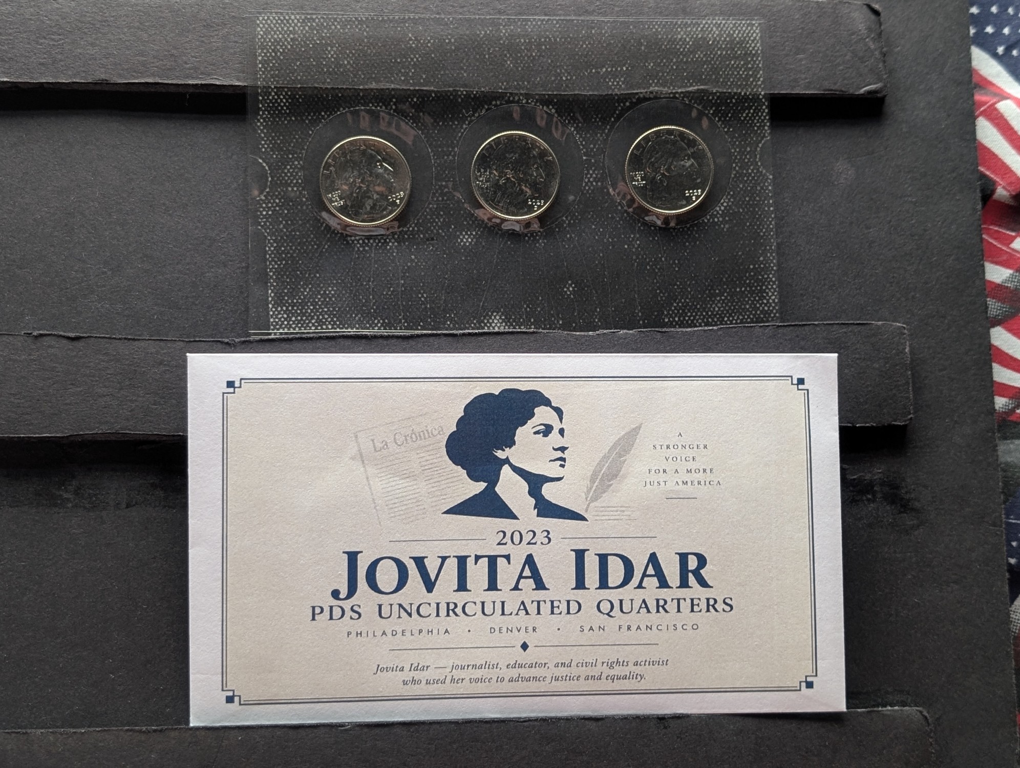 2023 P, D, & S Jovita Idar Uncirculated Quarter Collection