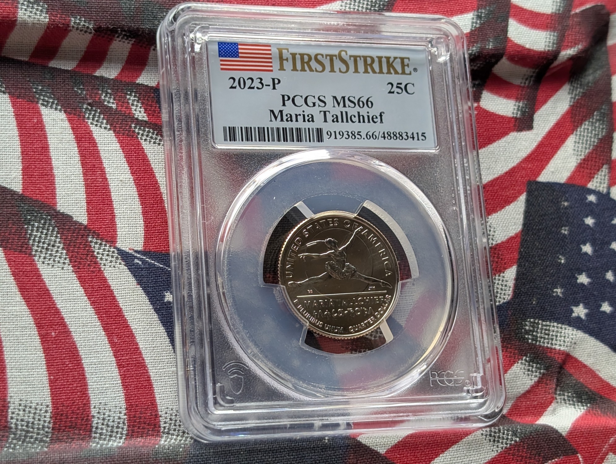 2023-P Maria Tallchief Quarter PCGS MS66 - First Strike