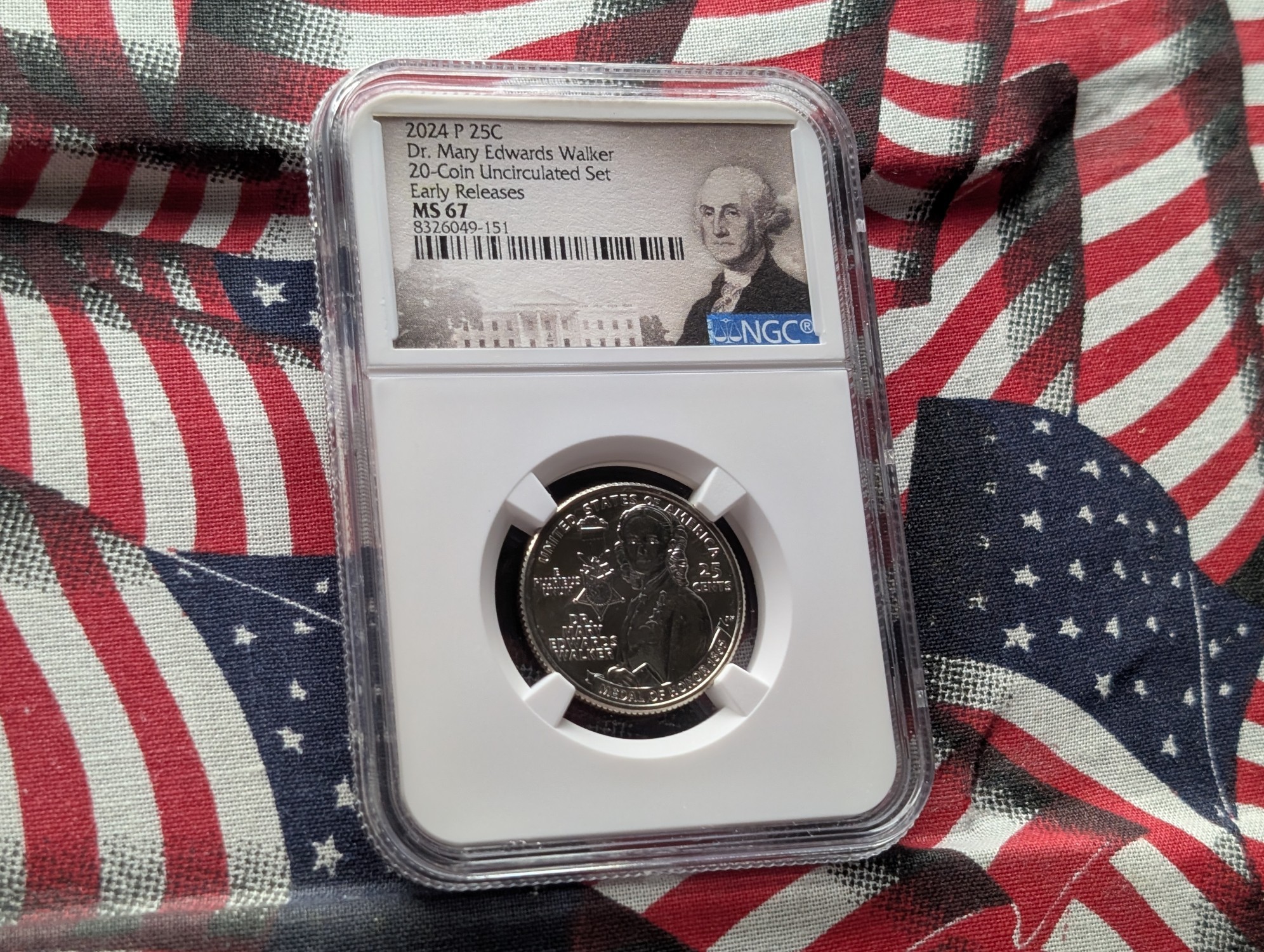 2024-P Dr. Mary Edwards Walker Quarter NGC MS67 - Early Release