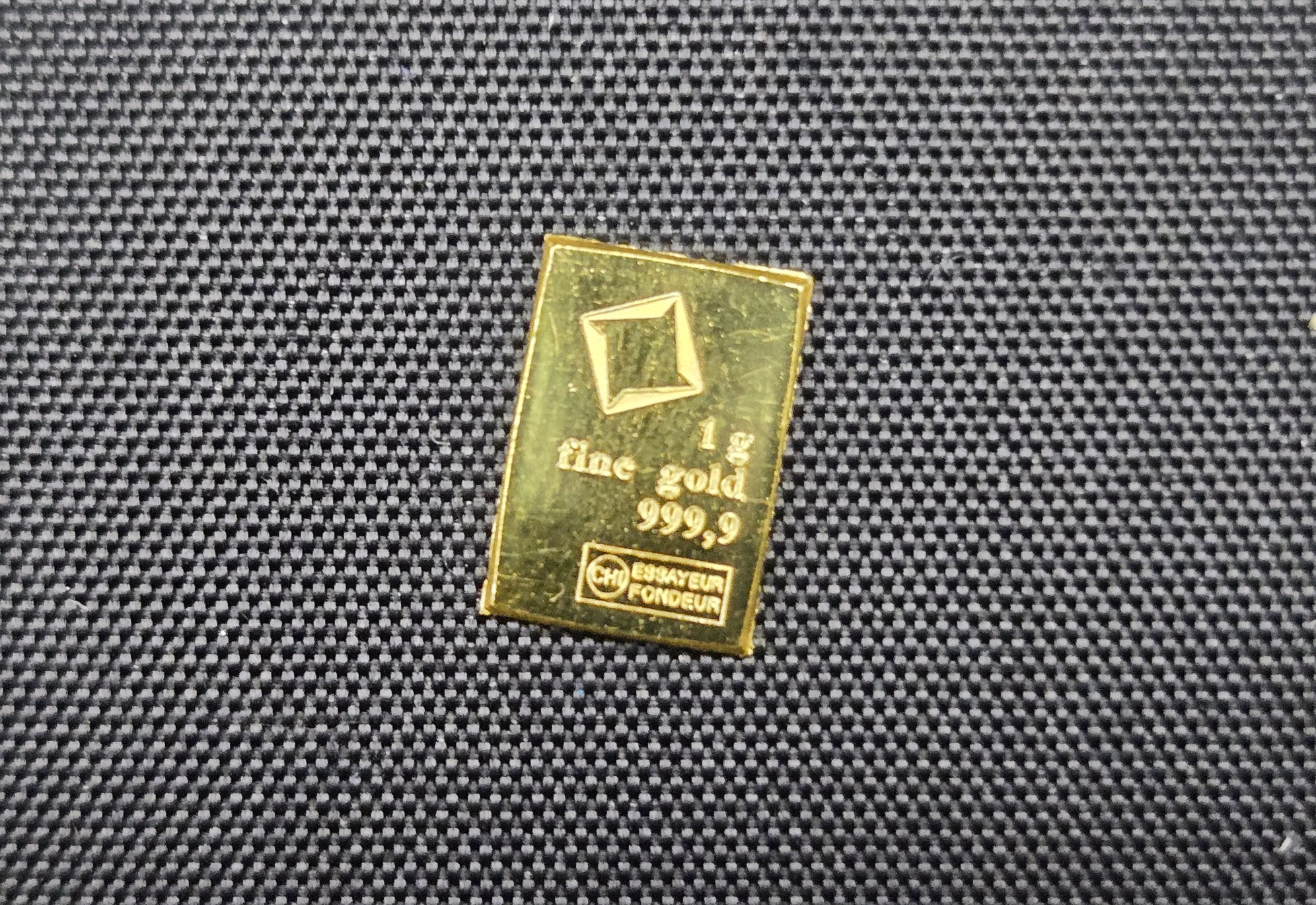 1 Gram .9999 FINE GOLD Valcambi Miniature Bullion Bar