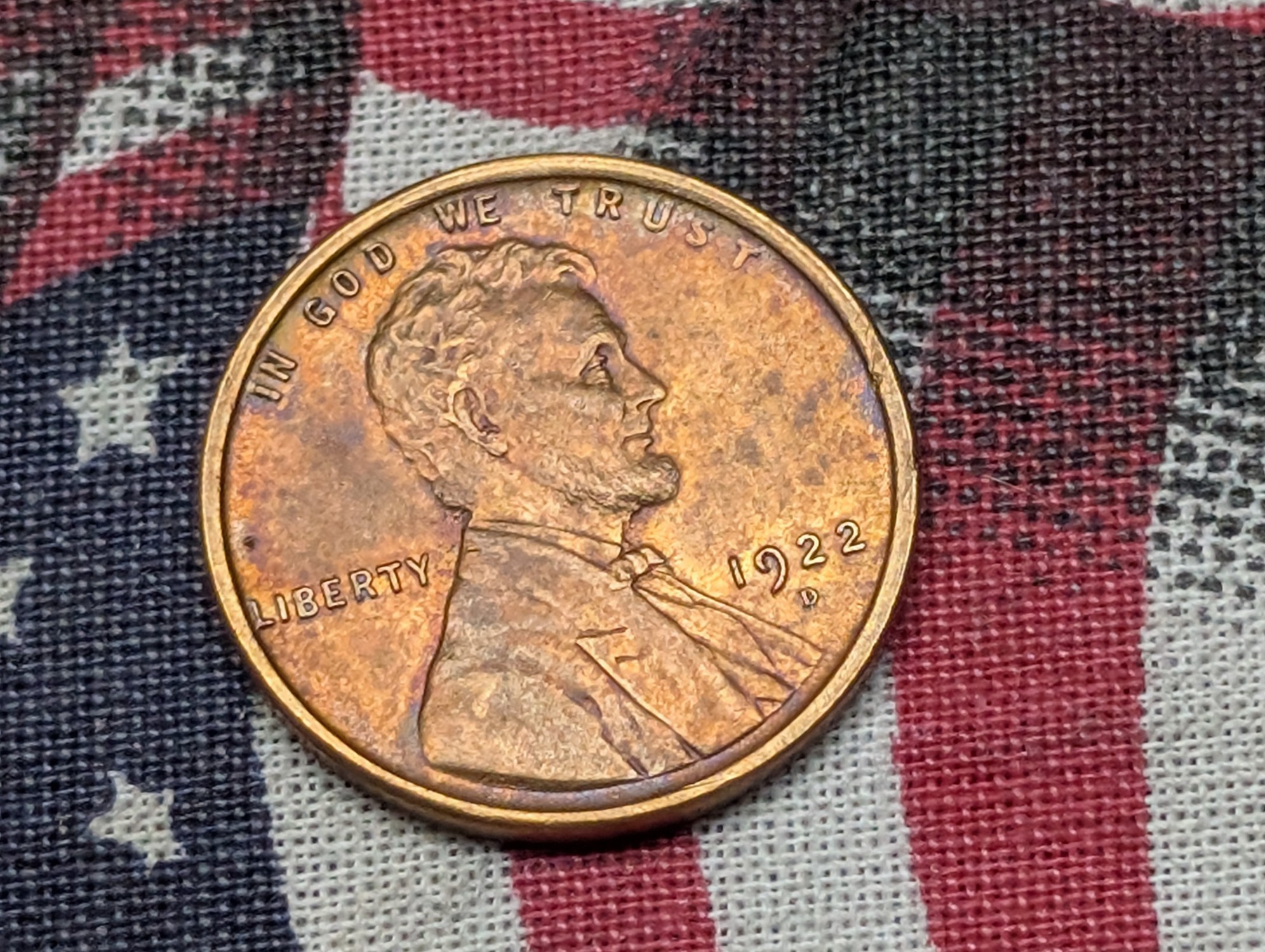 1922-D Lincoln Wheat Cent - UNC - SEMI-KEY DATE!