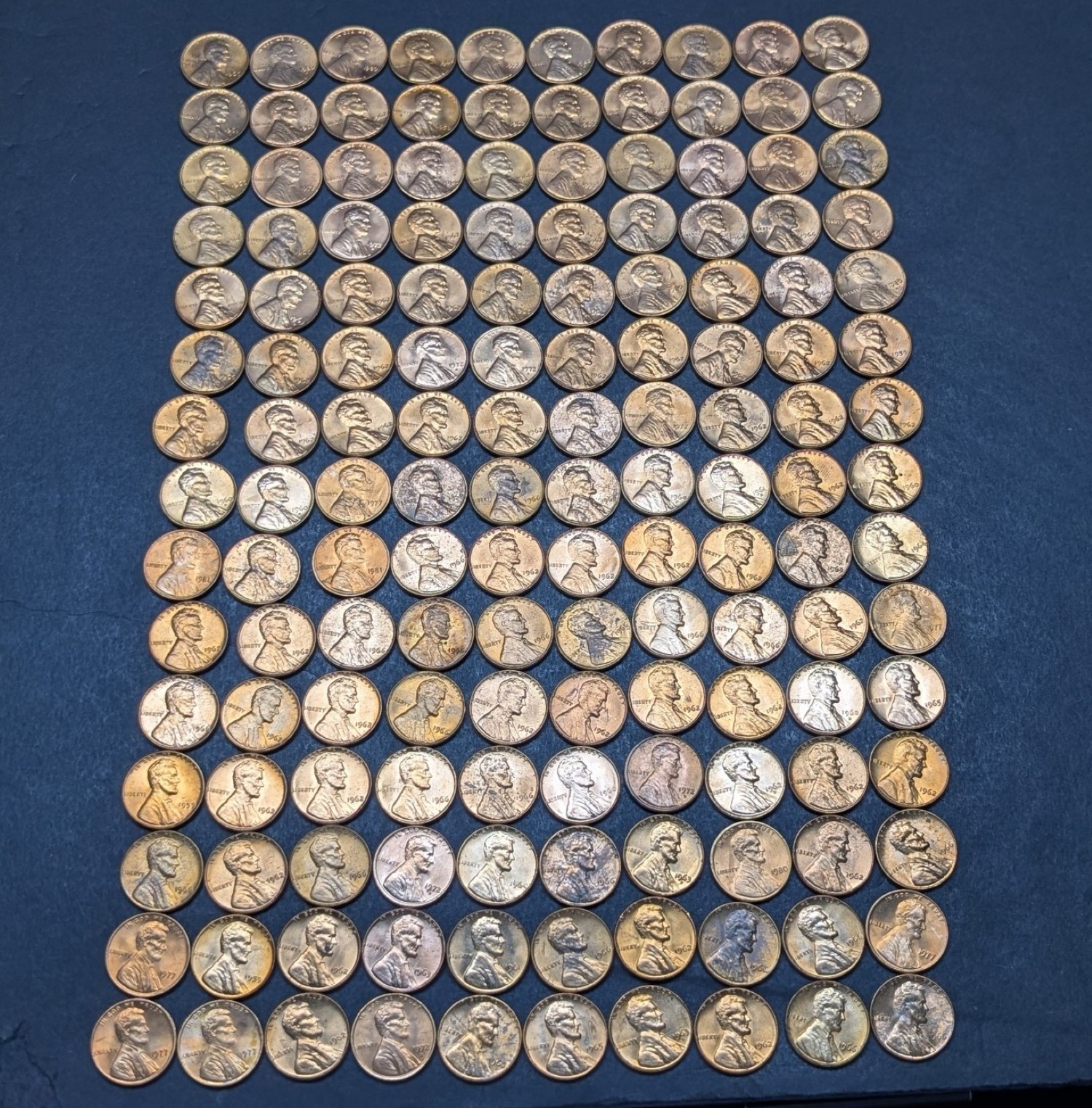 (150) Pre-1982 Lincoln Memorial Cents - Shiny