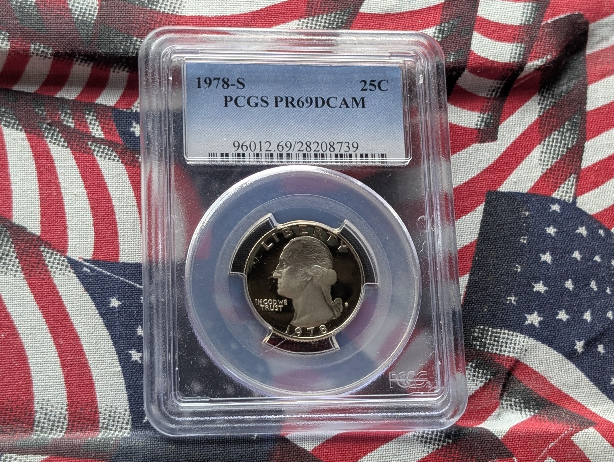 1978-S PROOF Washington Quarter PCGS PR69 DCAM