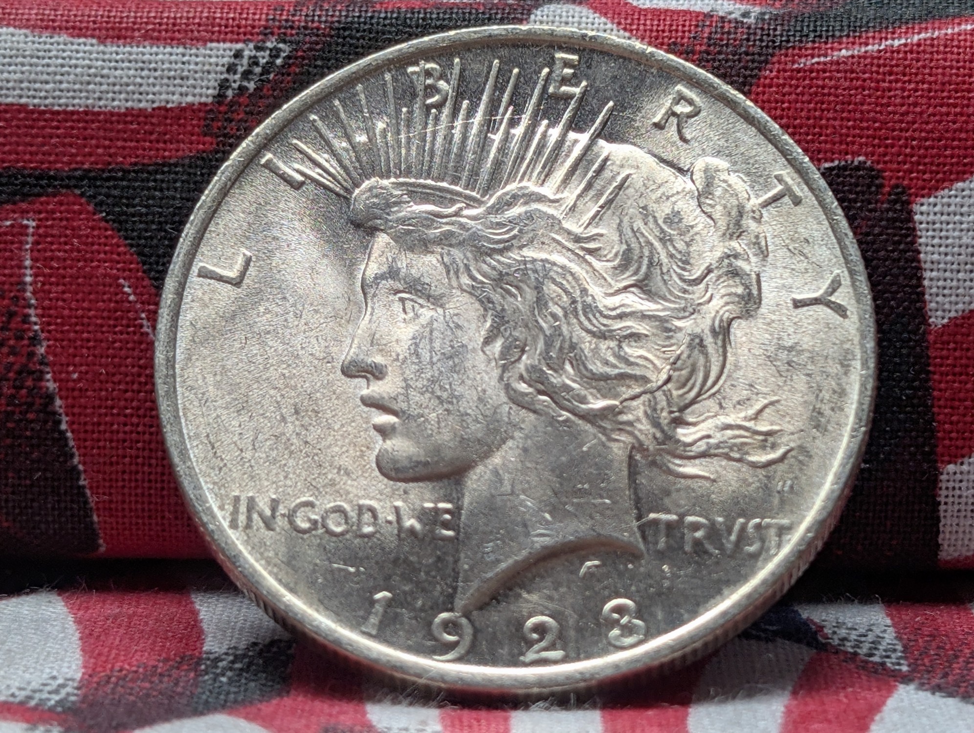 1923 Peace 90% Silver Dollar w/ Extra Hair - VAM 1B
