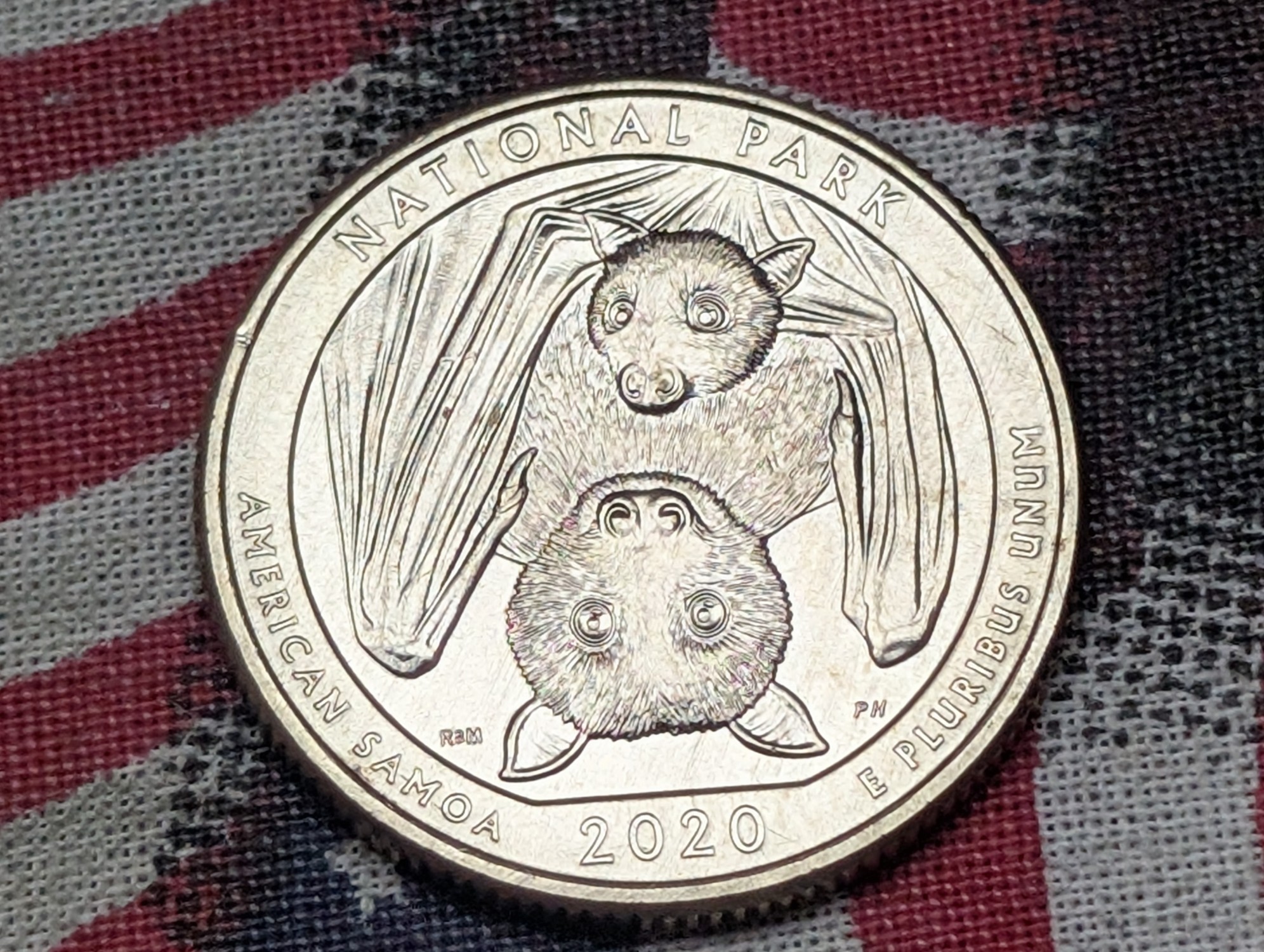 2020-W American Samoa ATB National Park Quarter w/ V75 Privy Mark
