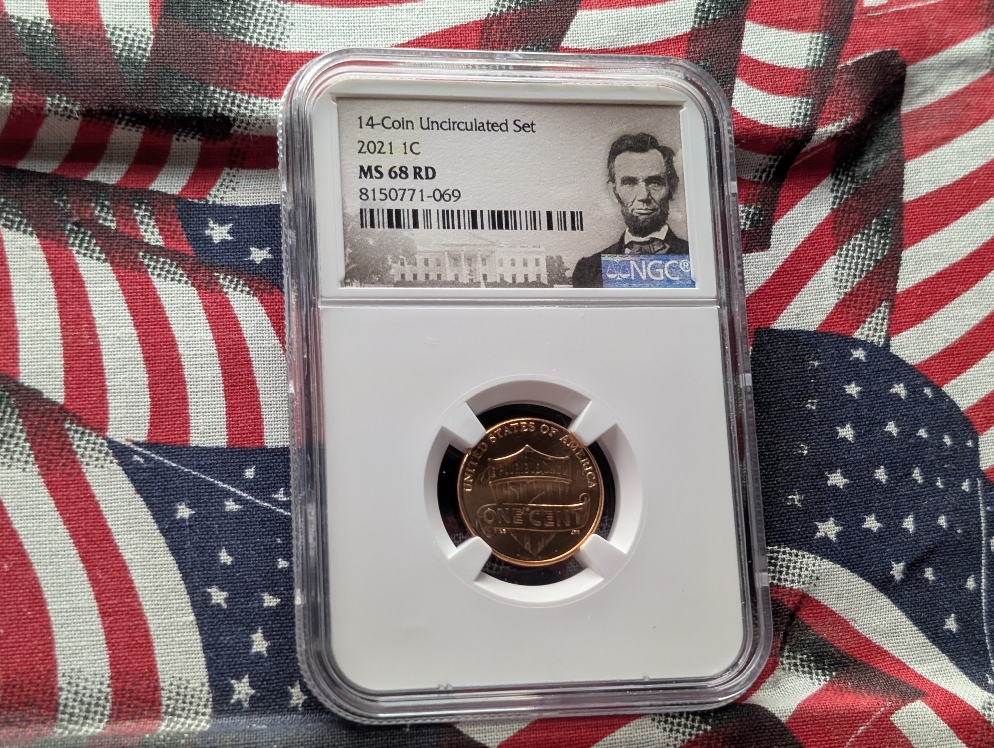 2021 Lincoln Shield Cent NGC MS68 RD