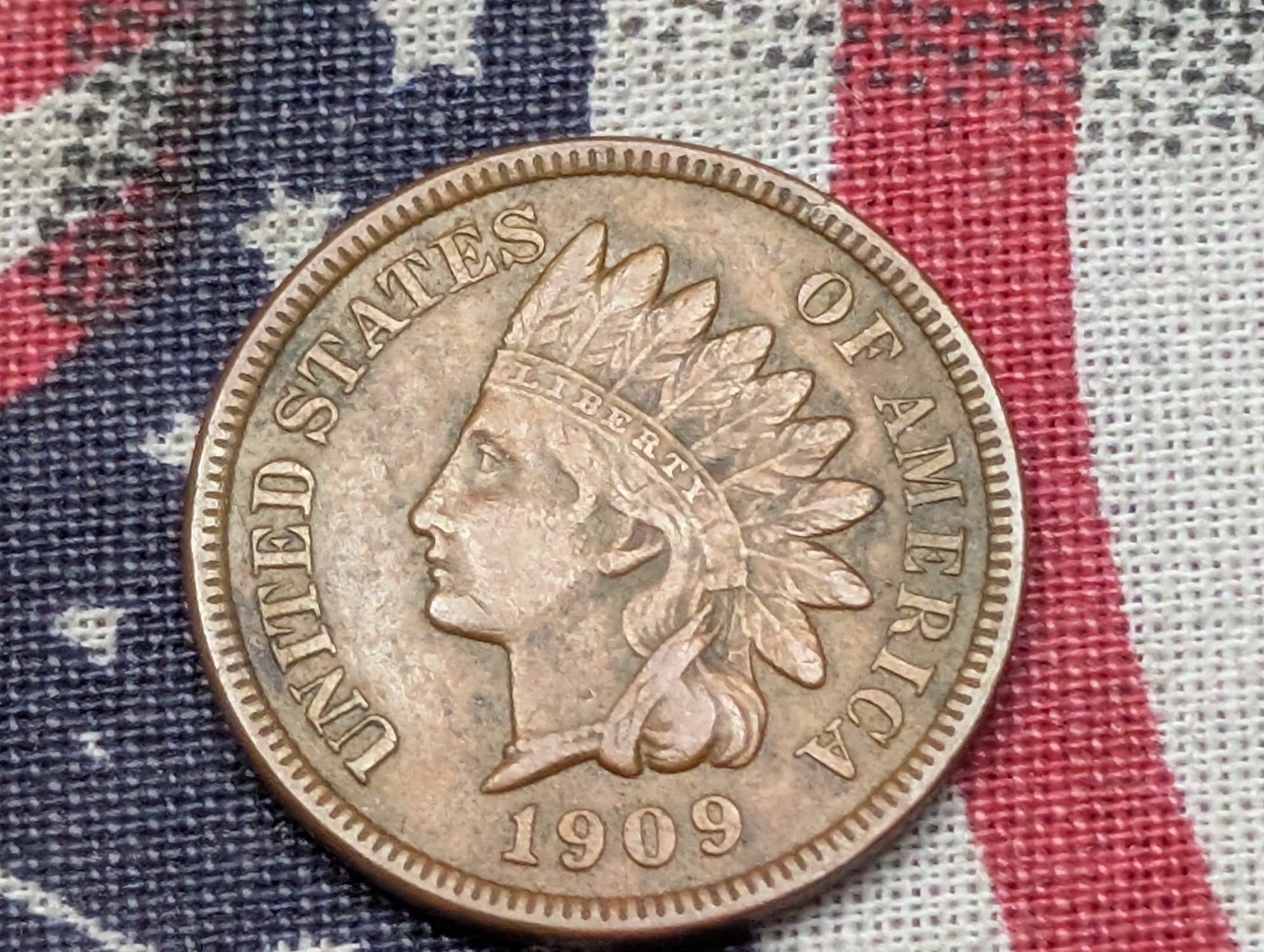 1909 Indian Head Cent - VF+