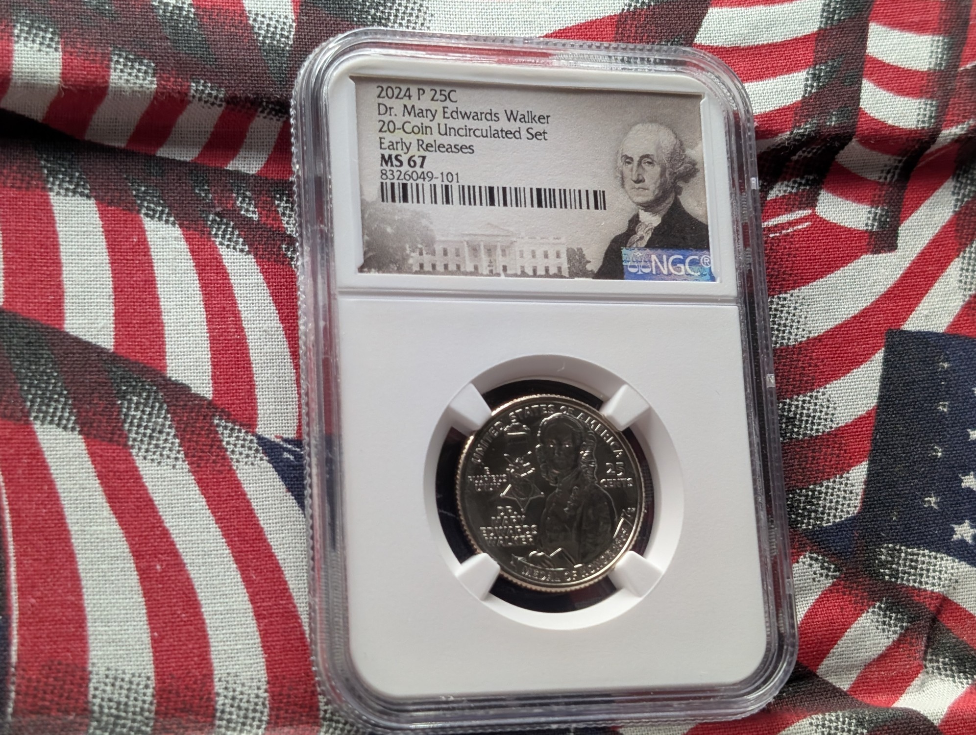 2024-P Dr. Mary Edwards Walker Quarter NGC MS67 - Early Release