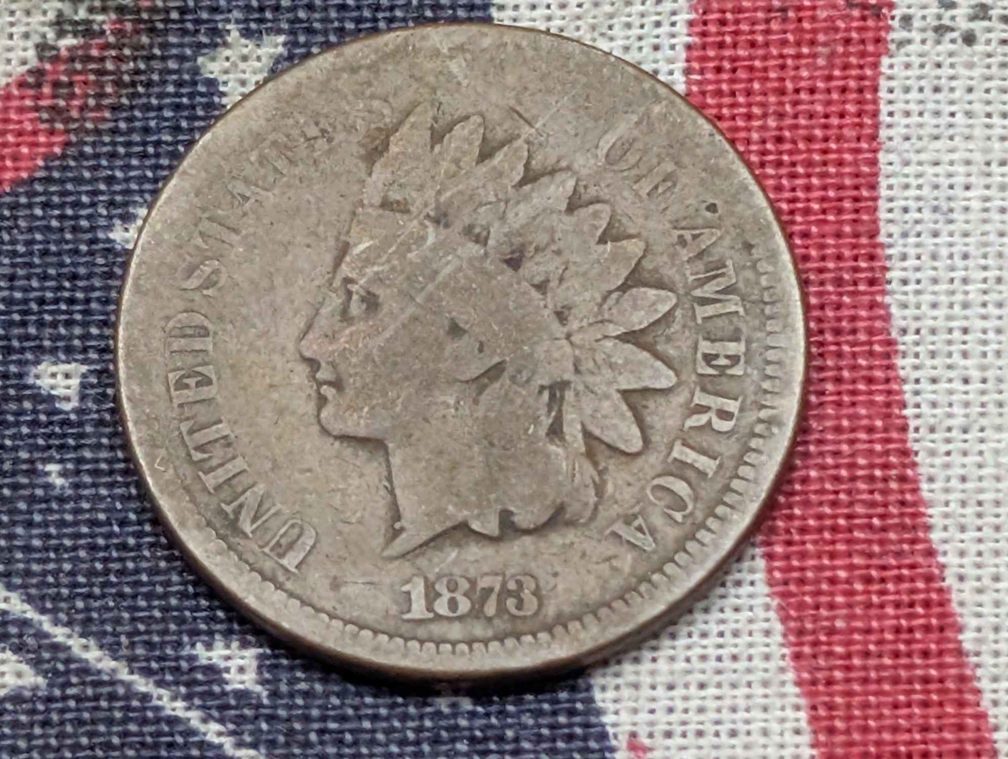 1873 Indian Head Cent