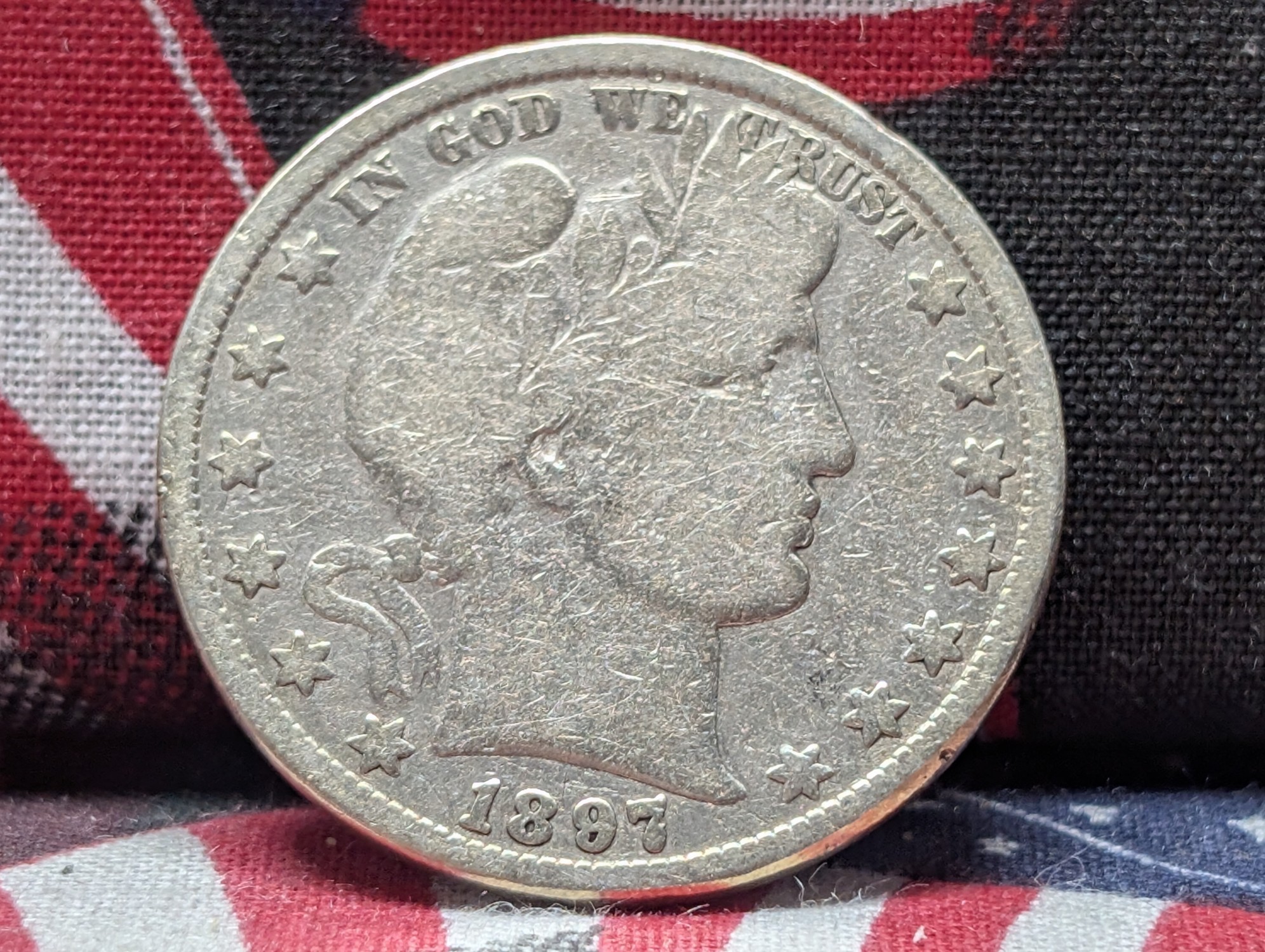 VG - 1897-O Barber 90% Silver Half Dollar