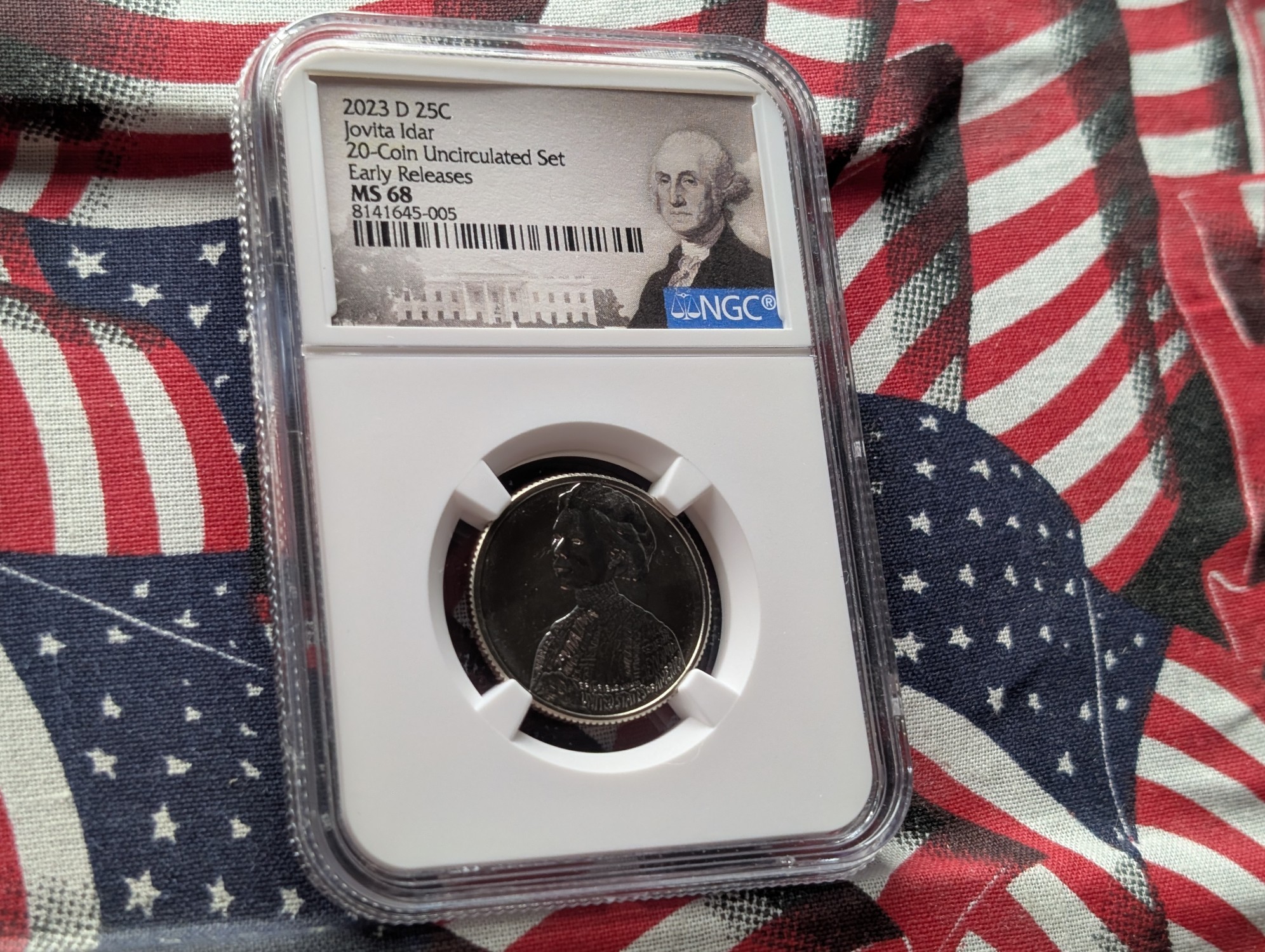 2023-D Jovita Idar Quarter NGC MS68 - Early Release