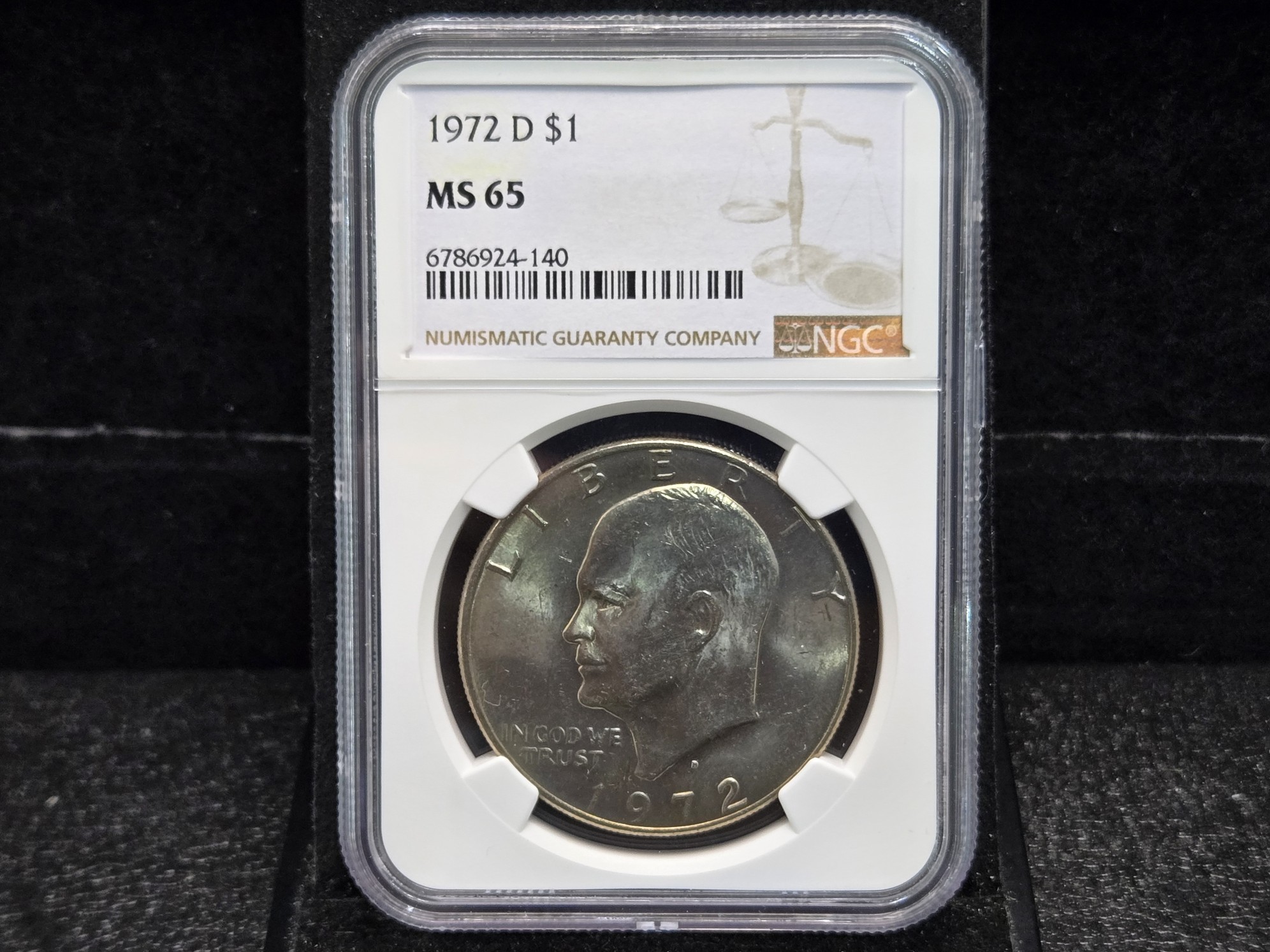 1972-D Eisenhower Dollar NGC MS65