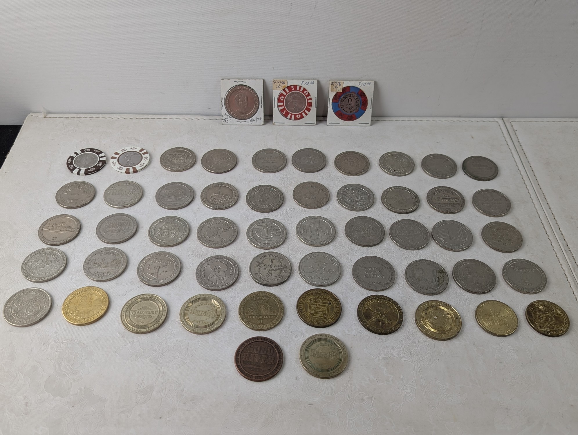Assorted Vintage Casino Tokens - No Silver or Gold Contents