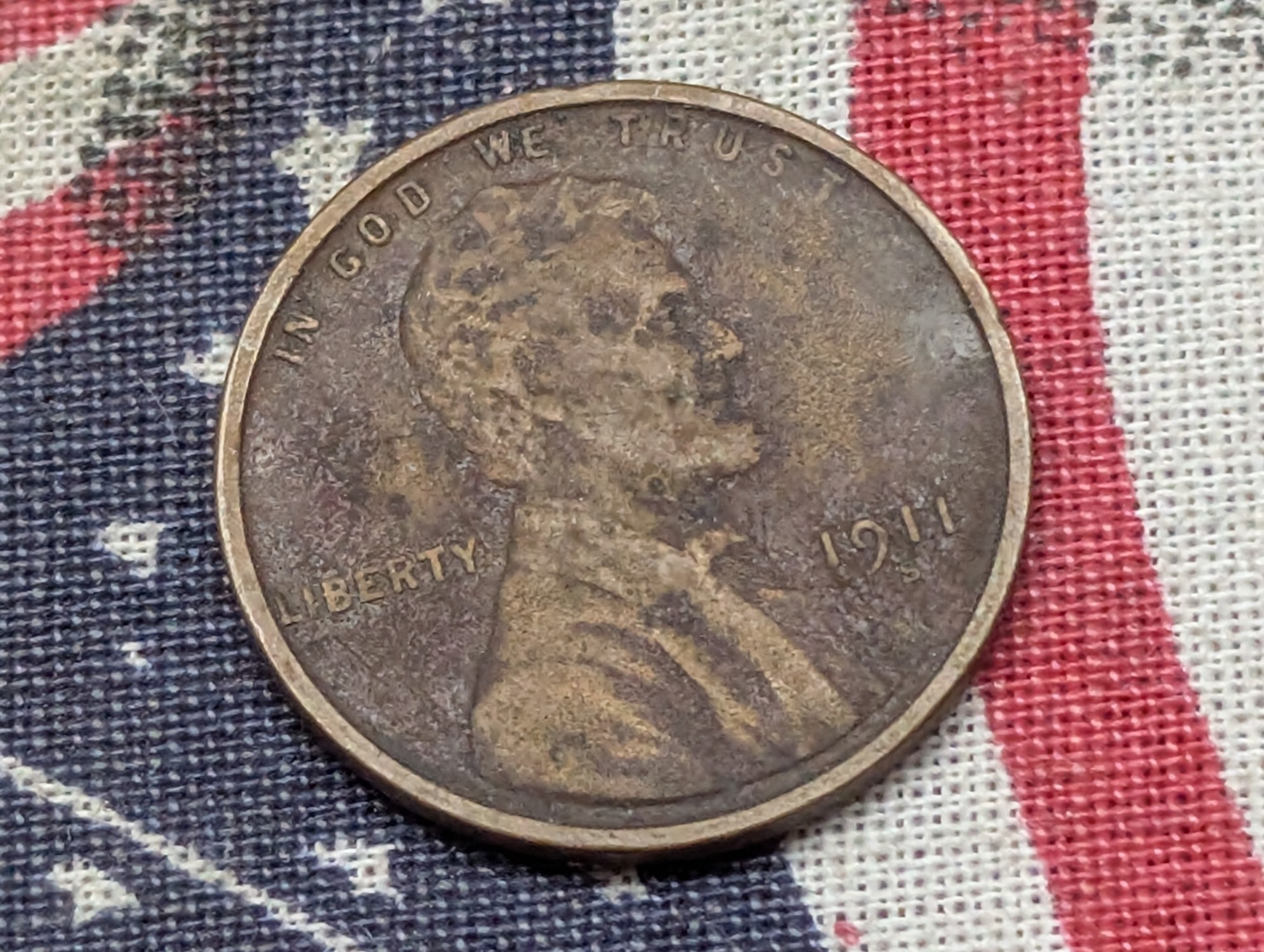 1911-S Lincoln Wheat Cent