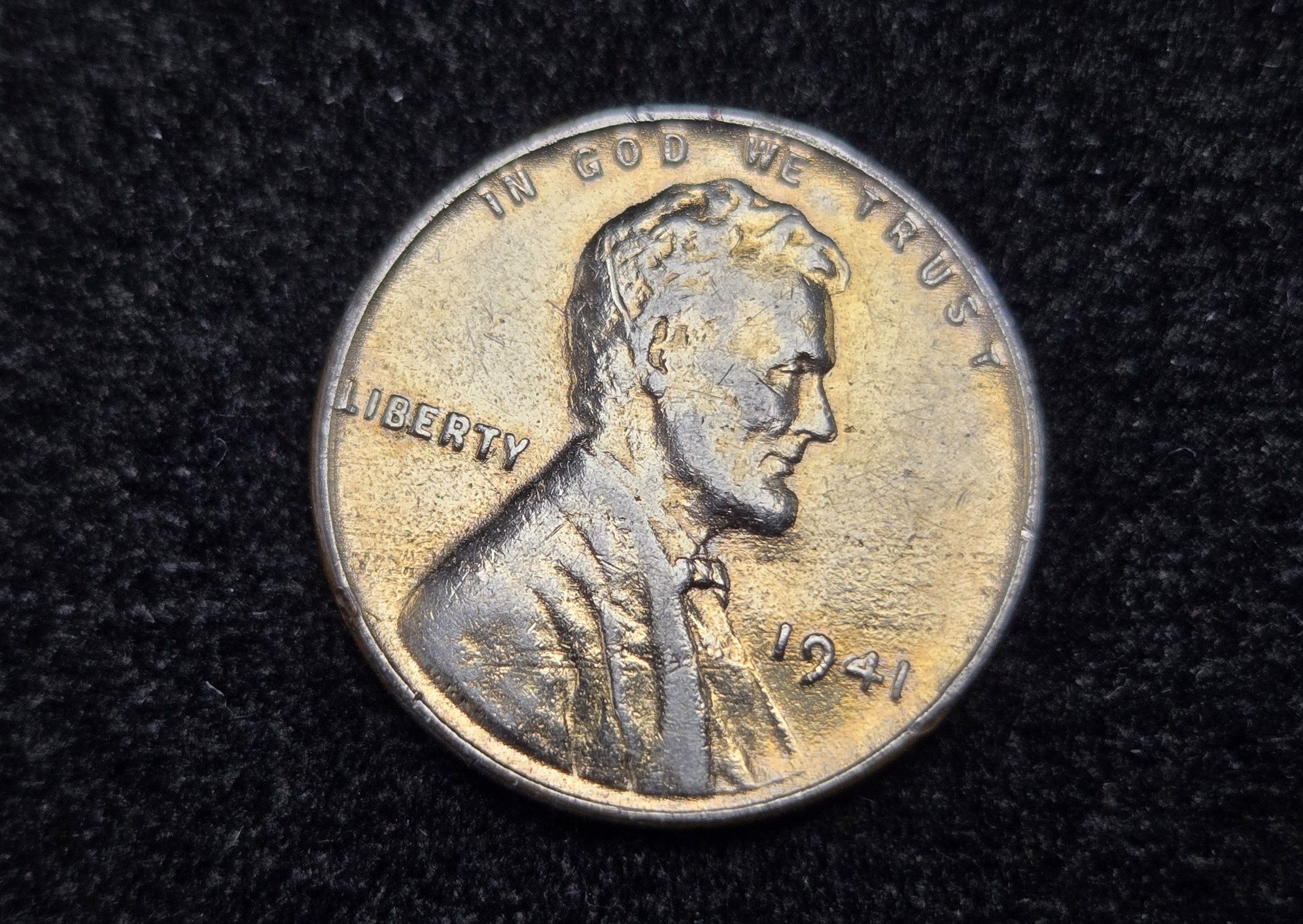 1941 Lincoln Wheat Cent (Cleaned)